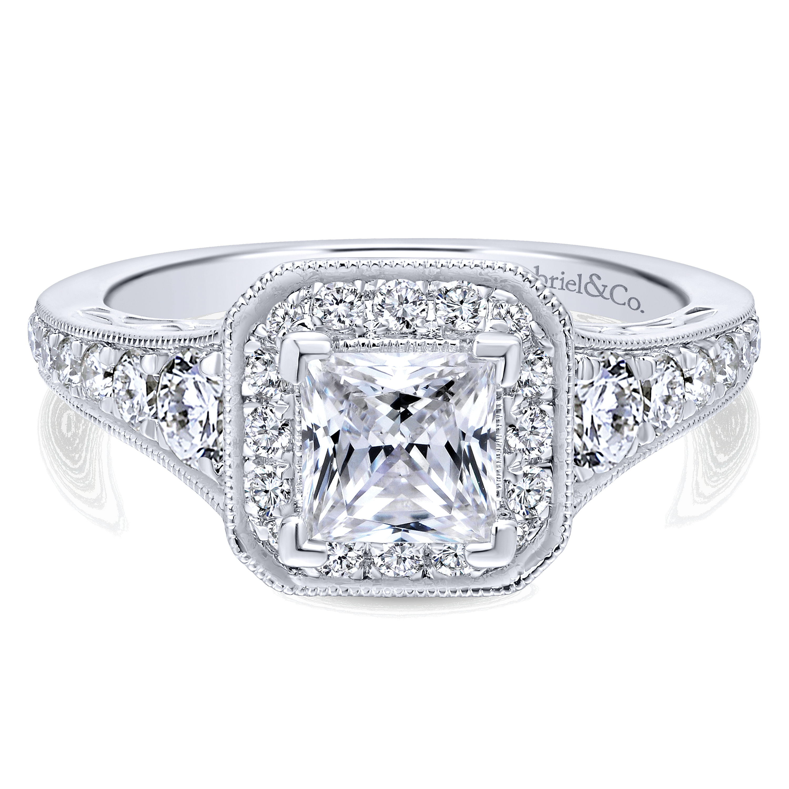 14k White Gold Diamond Halo 14k White Gold Diamond Halo