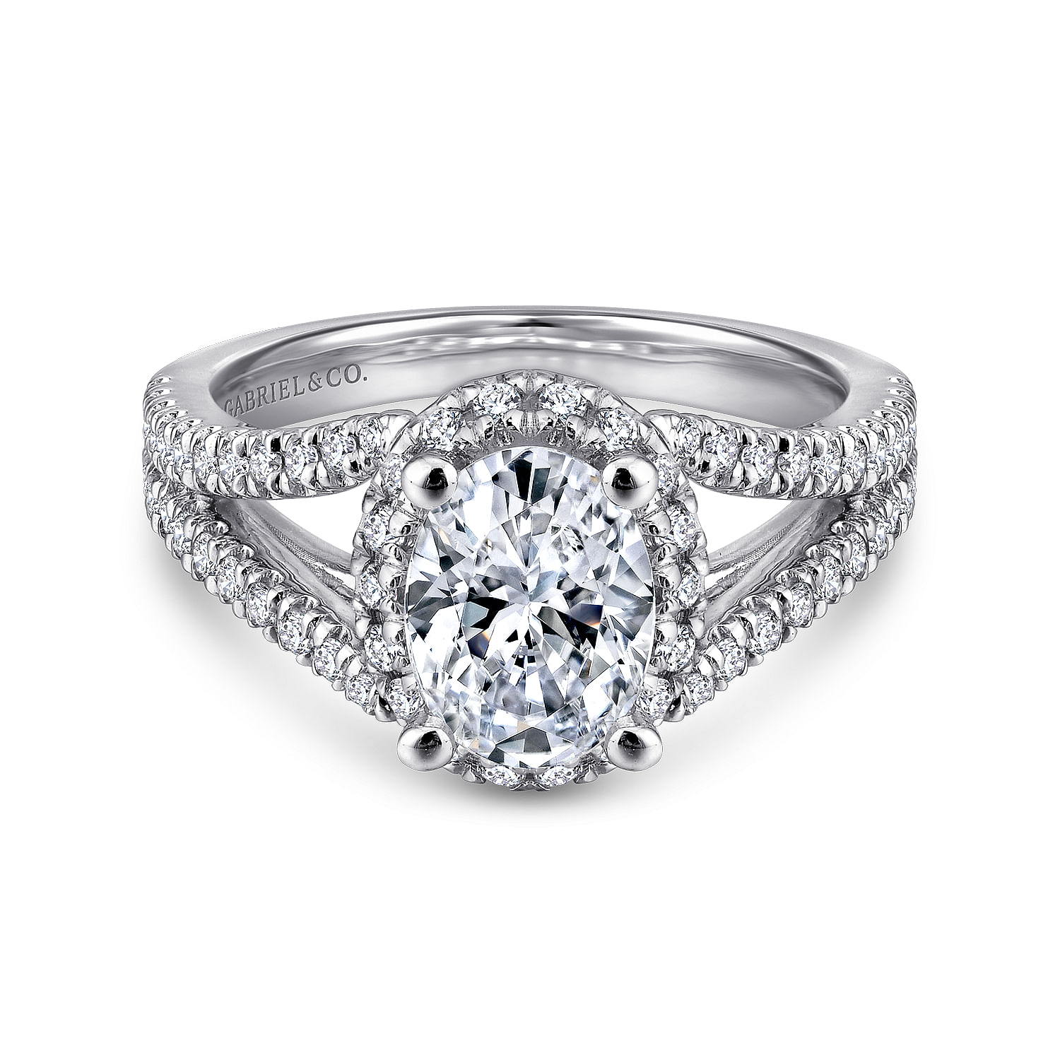 14k White Gold Diamond Halo 14k White Gold Diamond Halo