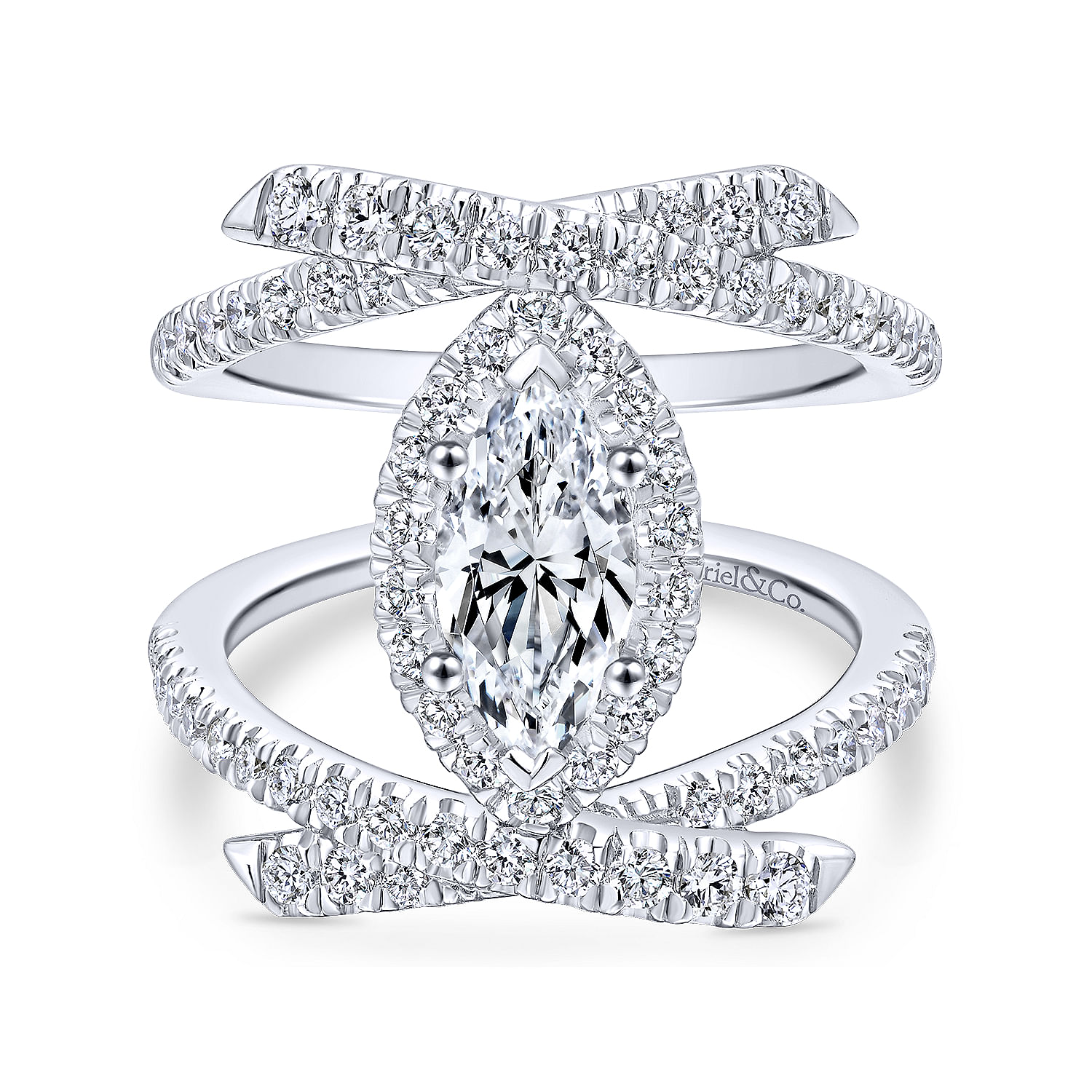 14k White Gold Diamond Halo 14k White Gold Diamond Halo