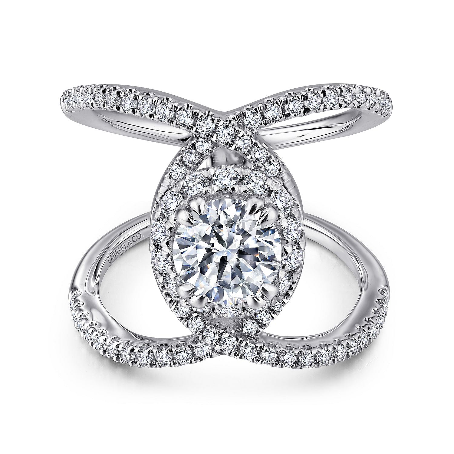 14k White Gold Diamond Halo 14k White Gold Diamond Halo