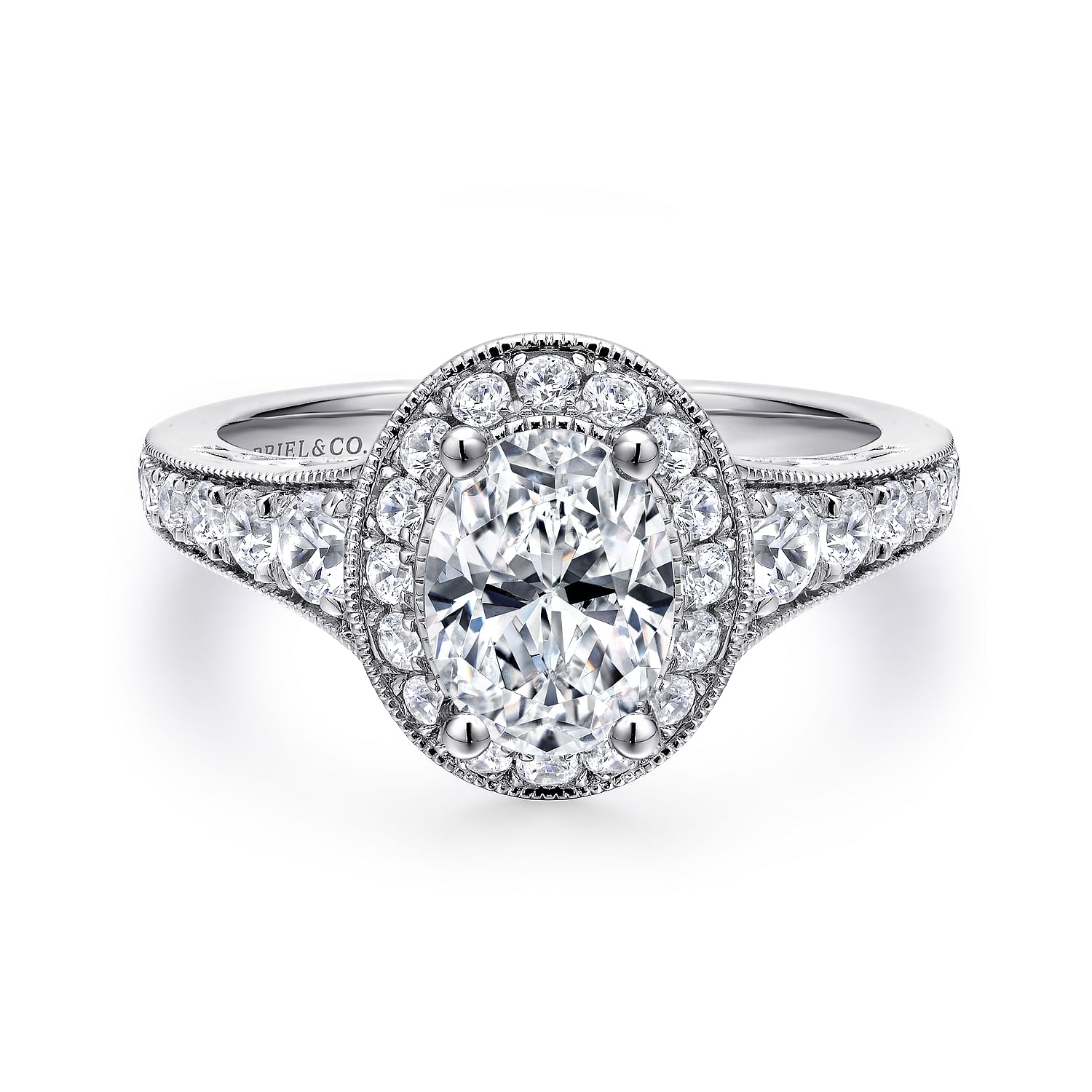 14k White Gold Diamond Halo 14k White Gold Diamond Halo