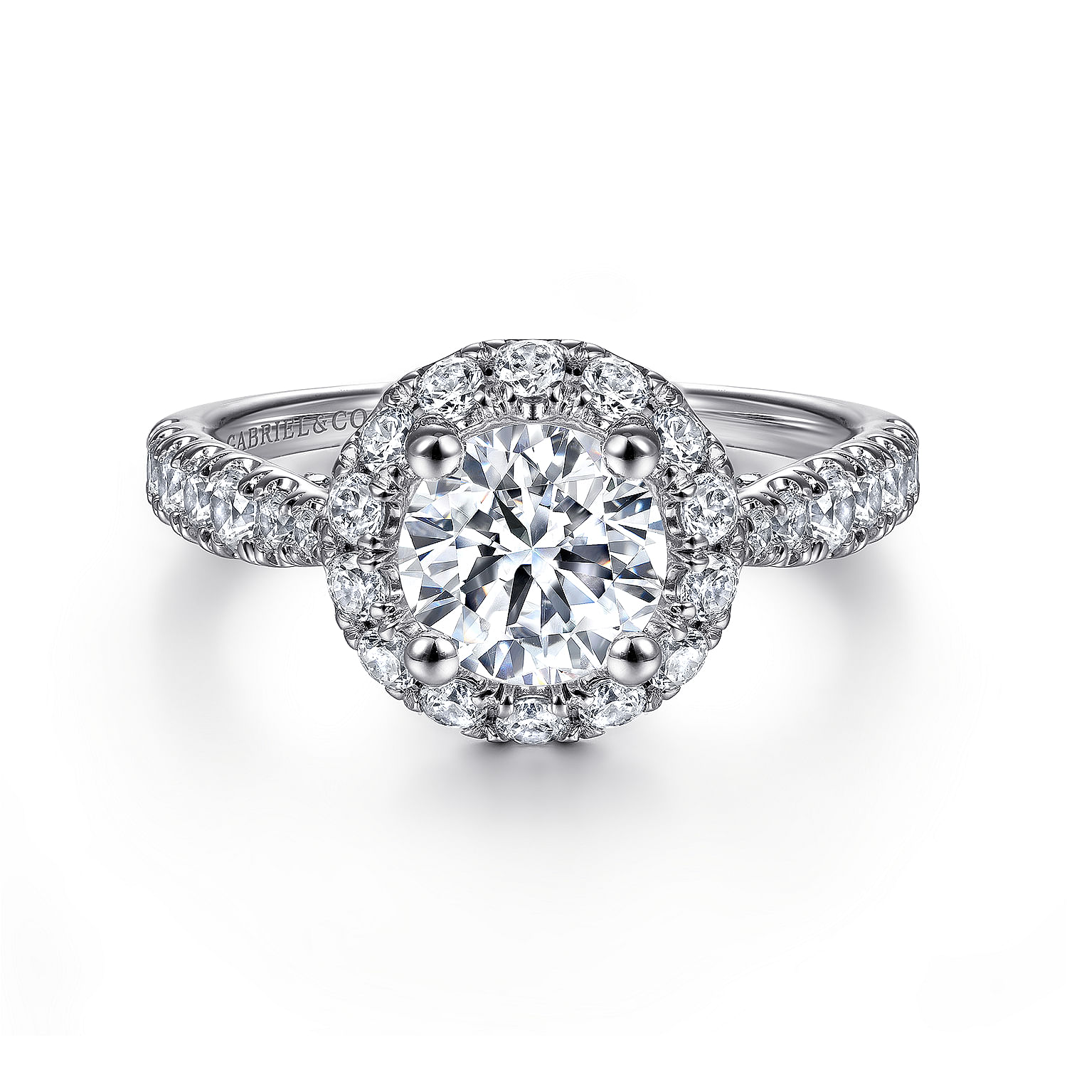 14k White Gold Diamond Halo 14k White Gold Diamond Halo