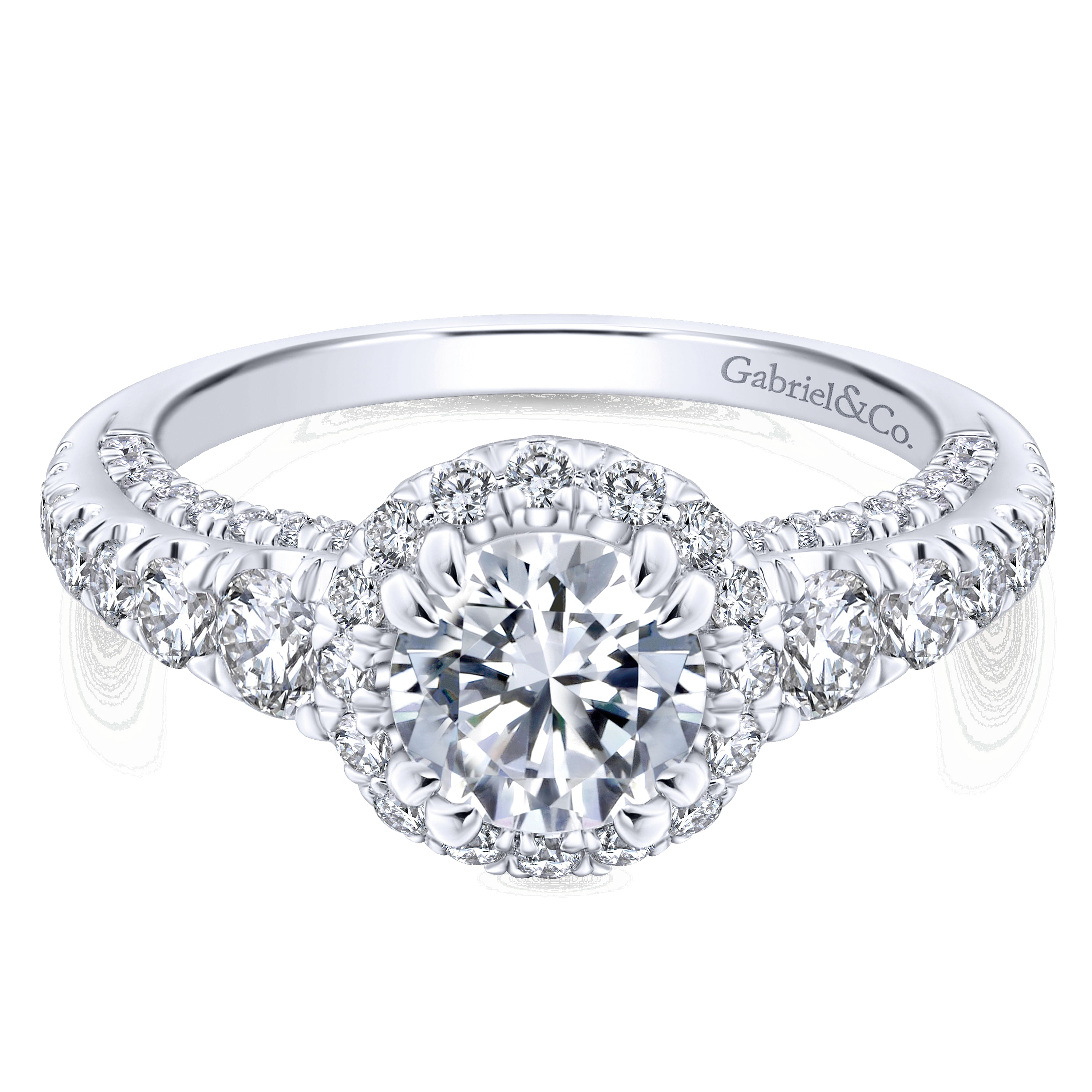 14k White Gold Diamond Halo 14k White Gold Diamond Halo
