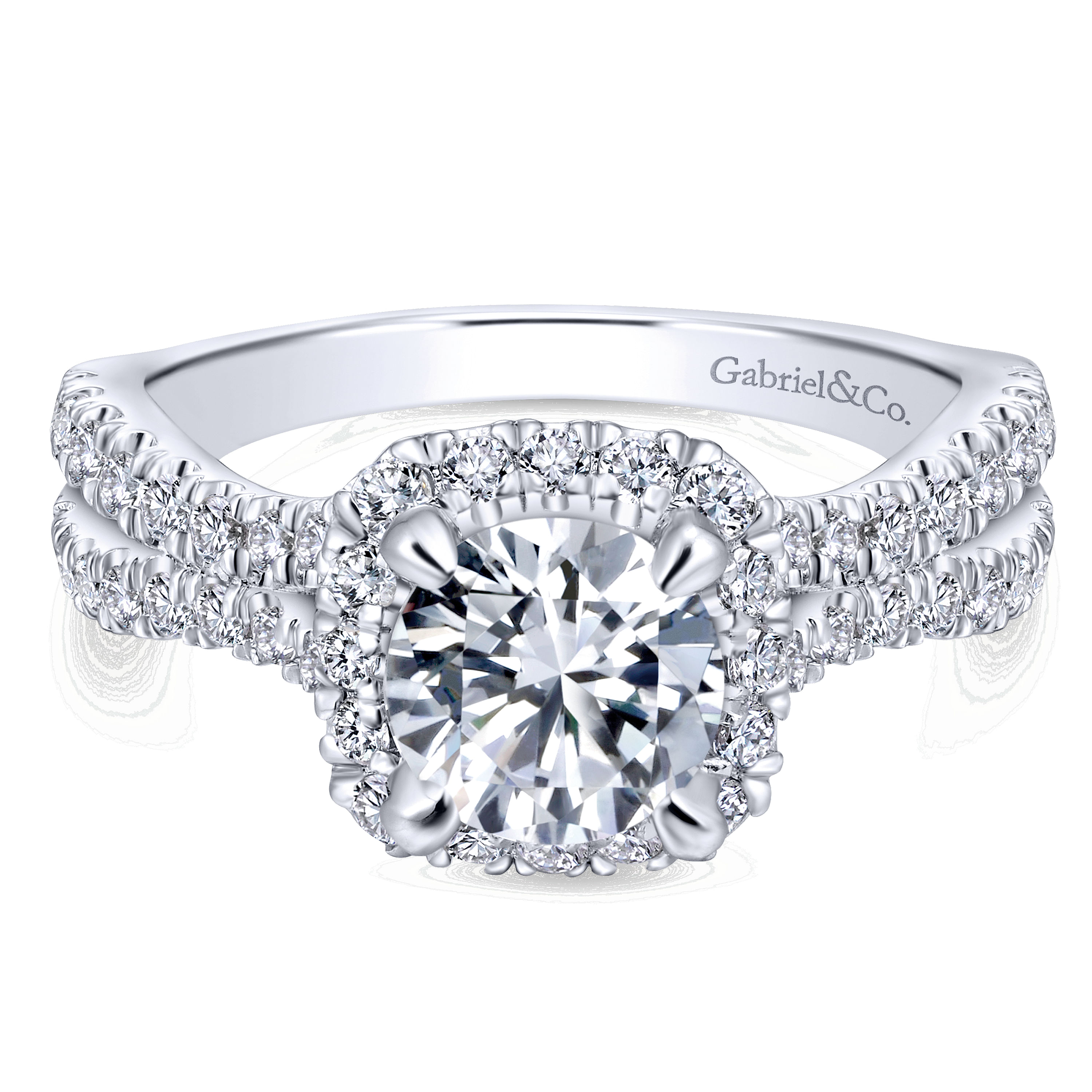 14k White Gold Diamond Halo 14k White Gold Diamond Halo