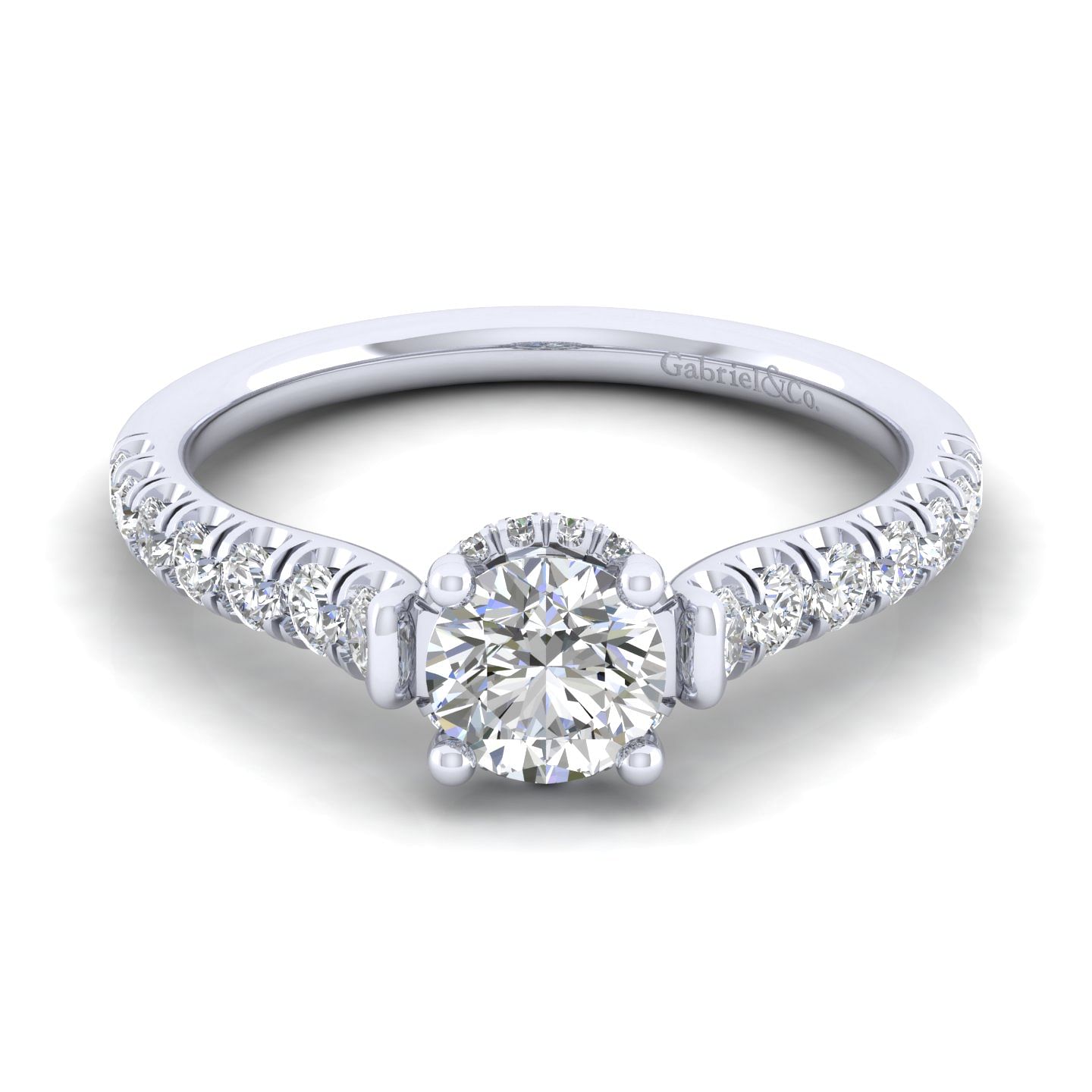 14k White Gold Diamond Halo 14k White Gold Diamond Halo
