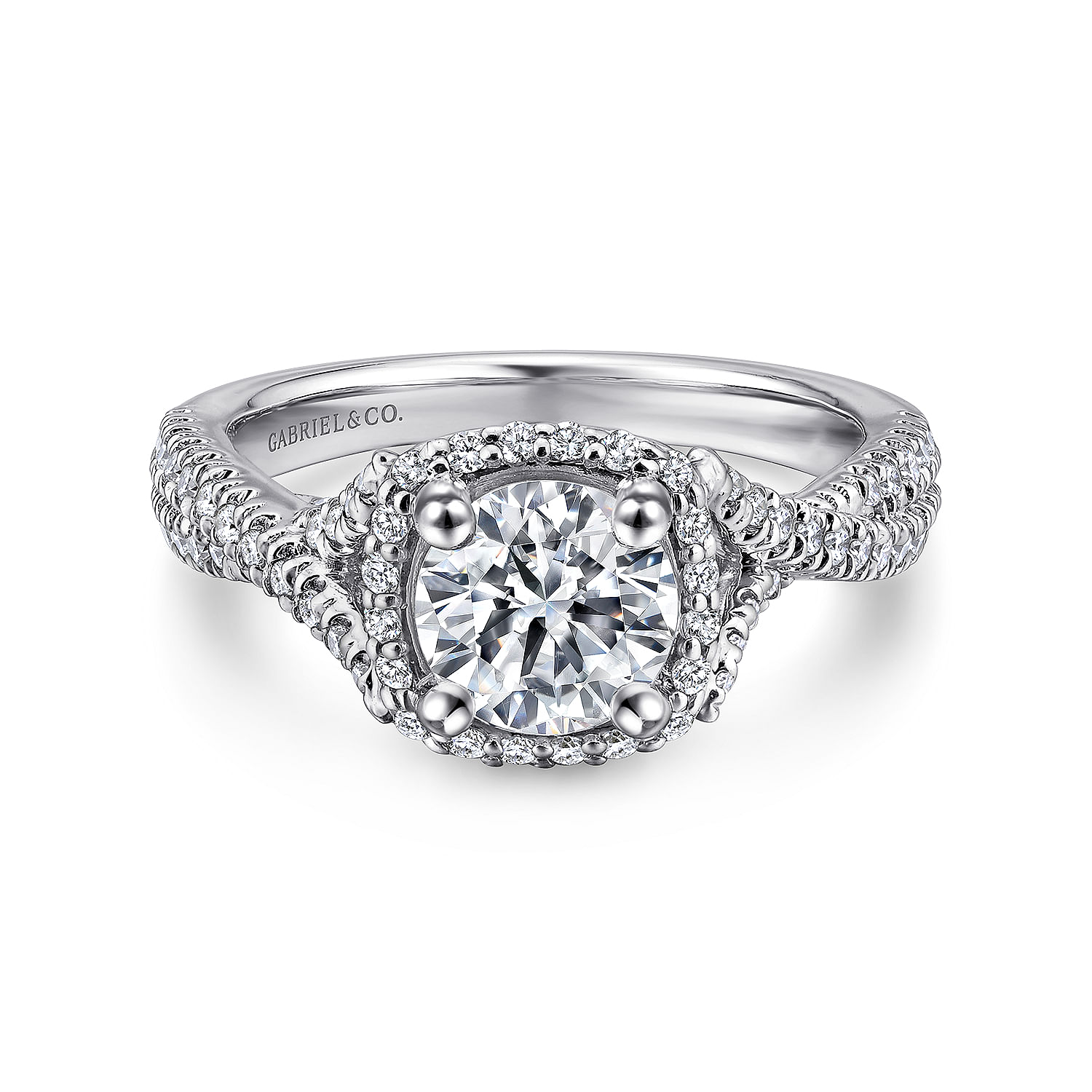 14k White Gold Diamond Halo 14k White Gold Diamond Halo