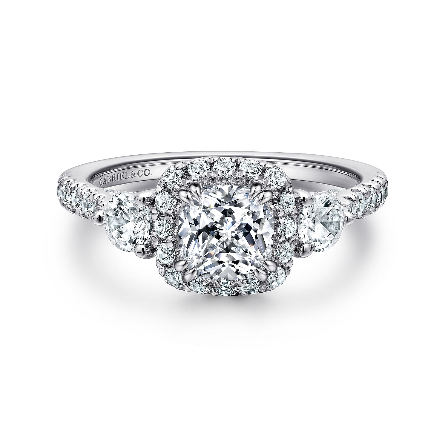 14k White Gold Diamond Halo 14k White Gold Diamond Halo