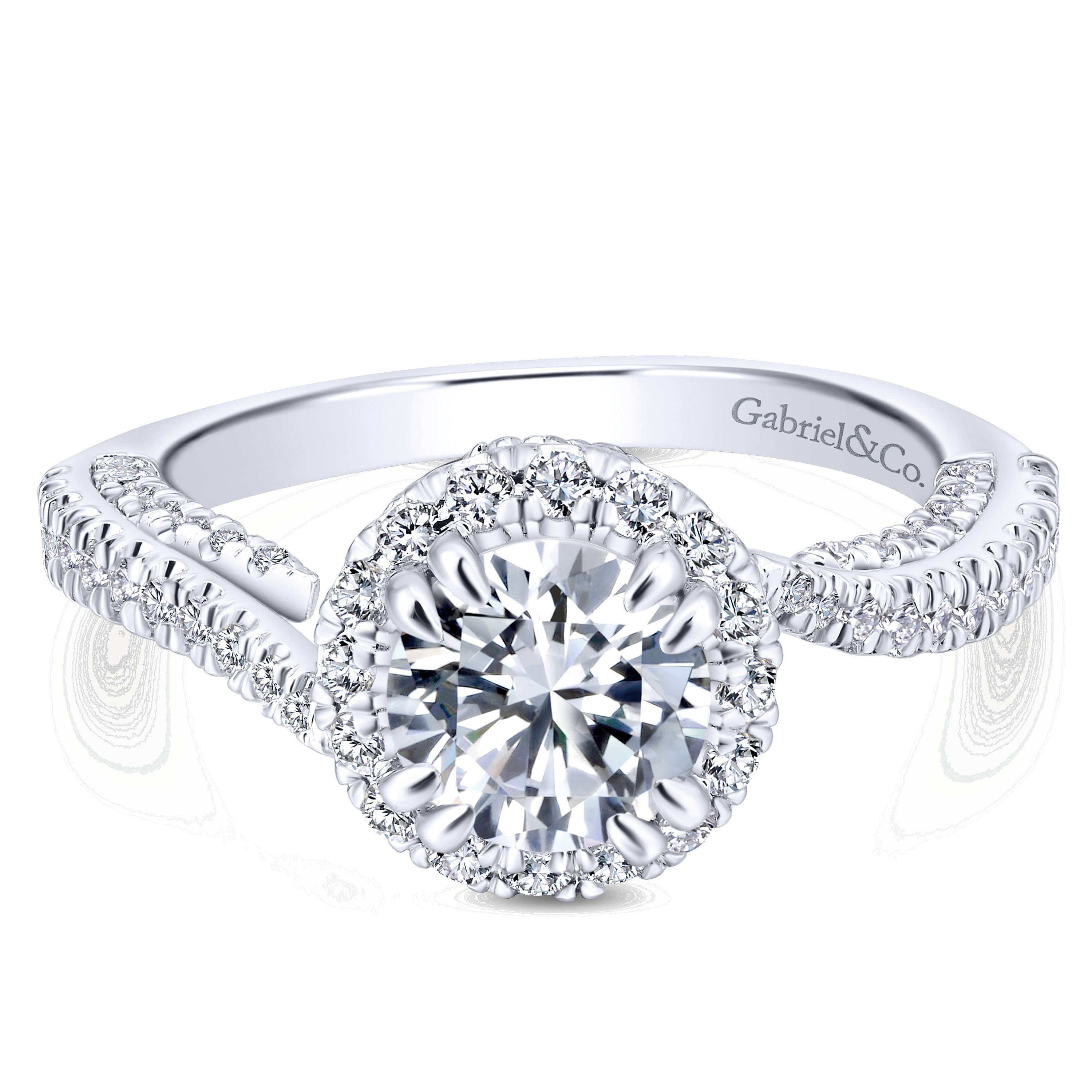 14k White Gold Diamond Halo 14k White Gold Diamond Halo