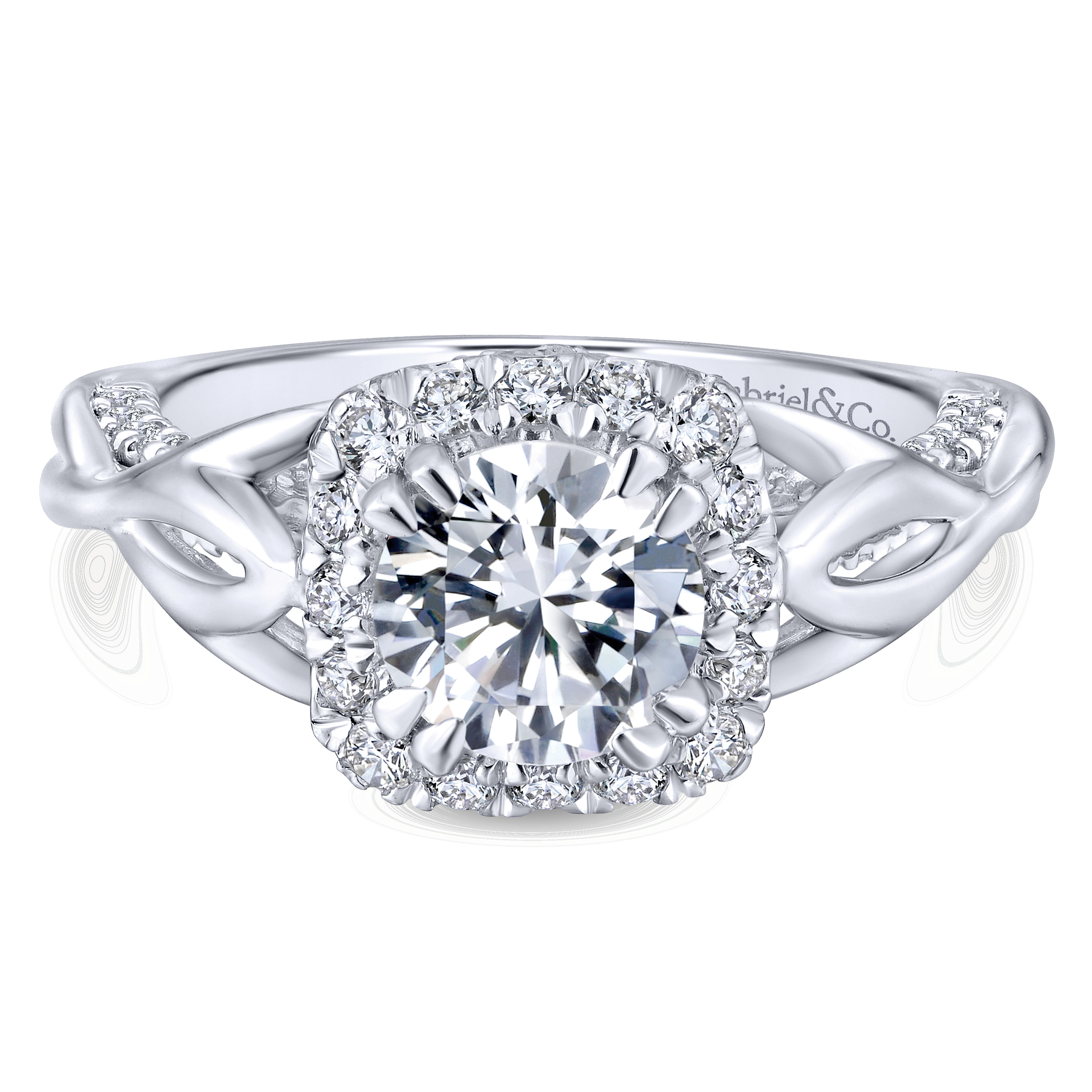 14k White Gold Diamond Halo 14k White Gold Diamond Halo