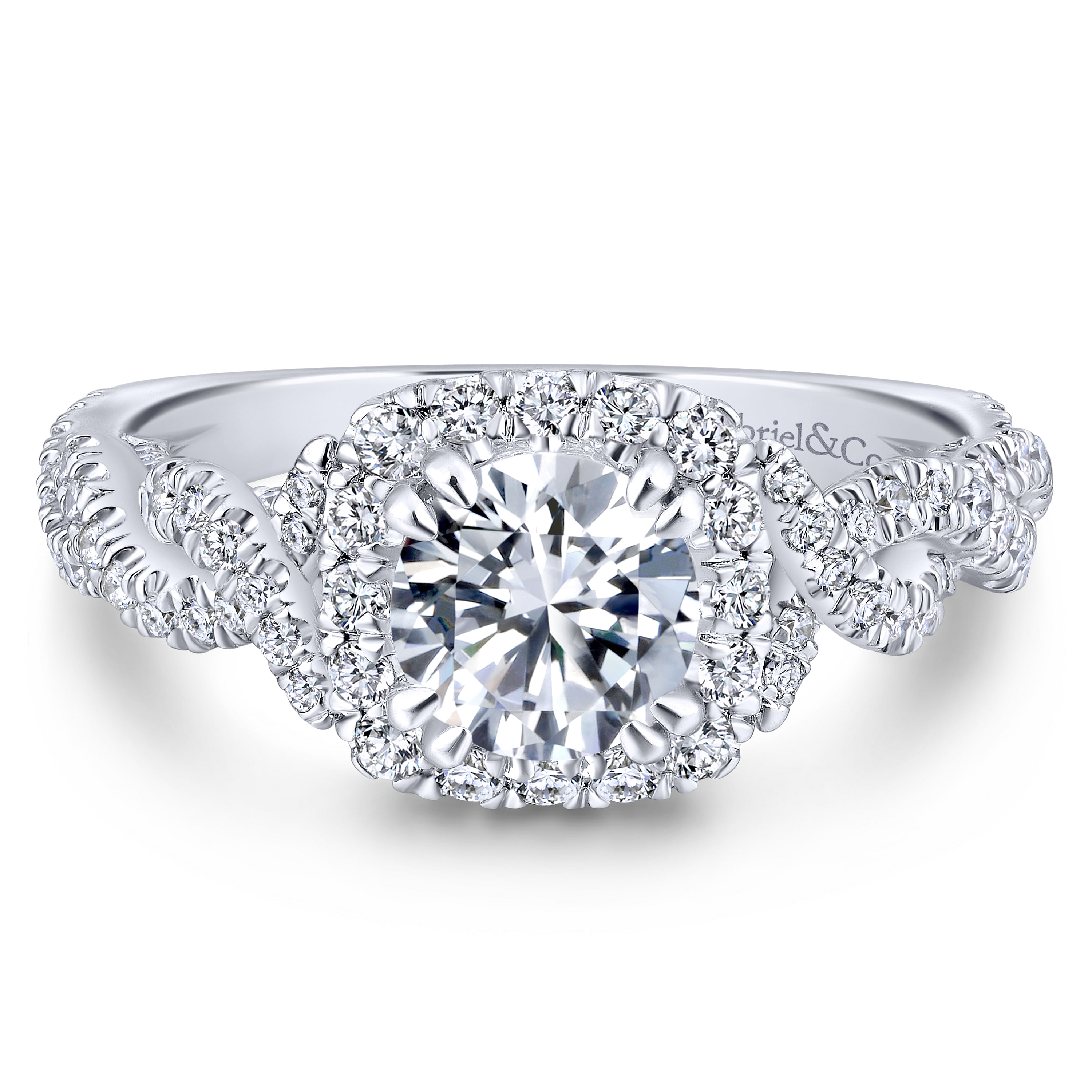 14k White Gold Diamond Halo 14k White Gold Diamond Halo