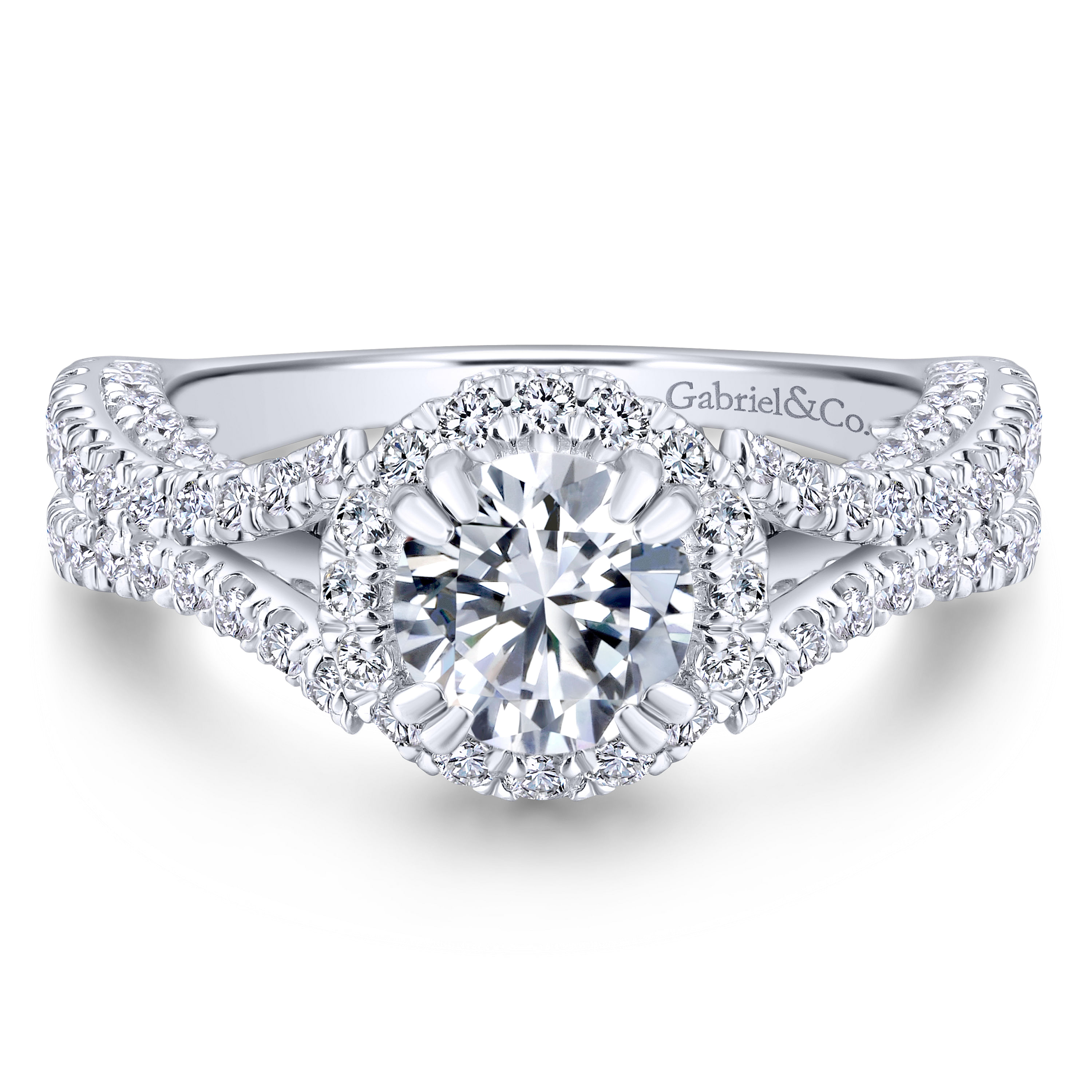 14k White Gold Diamond Halo 14k White Gold Diamond Halo