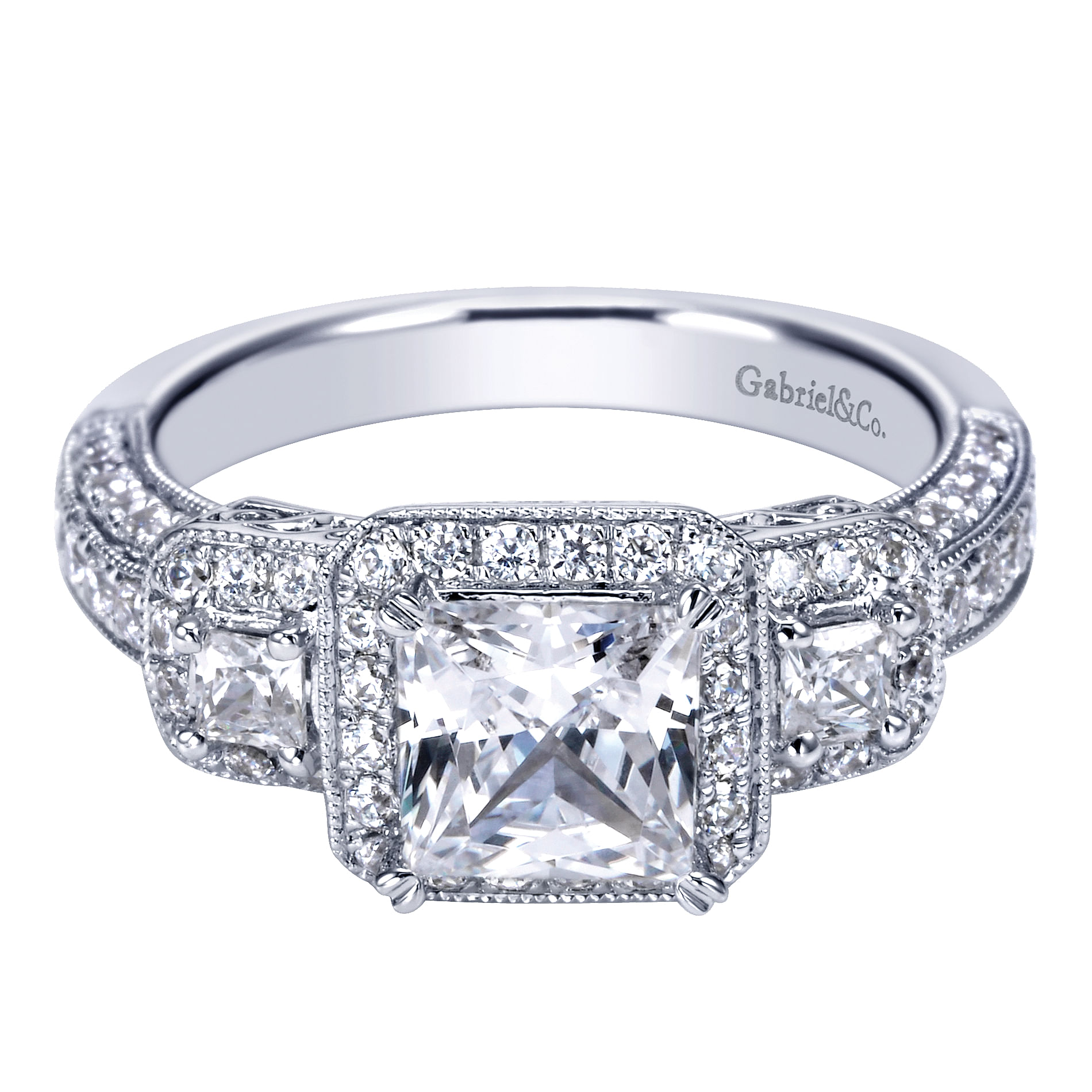 14k White Gold Diamond Halo 14k White Gold Diamond Halo