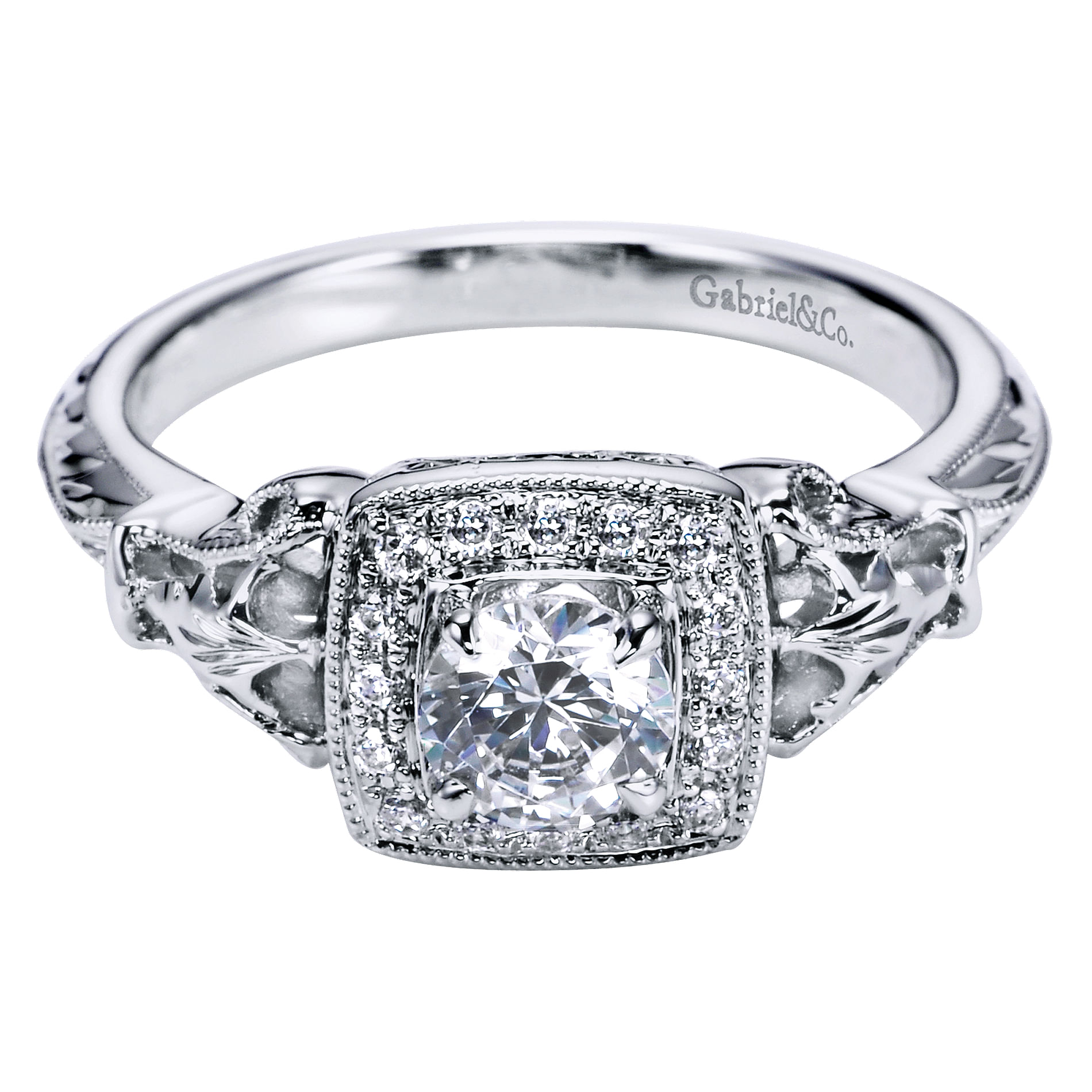 14k White Gold Diamond Halo 14k White Gold Diamond Halo