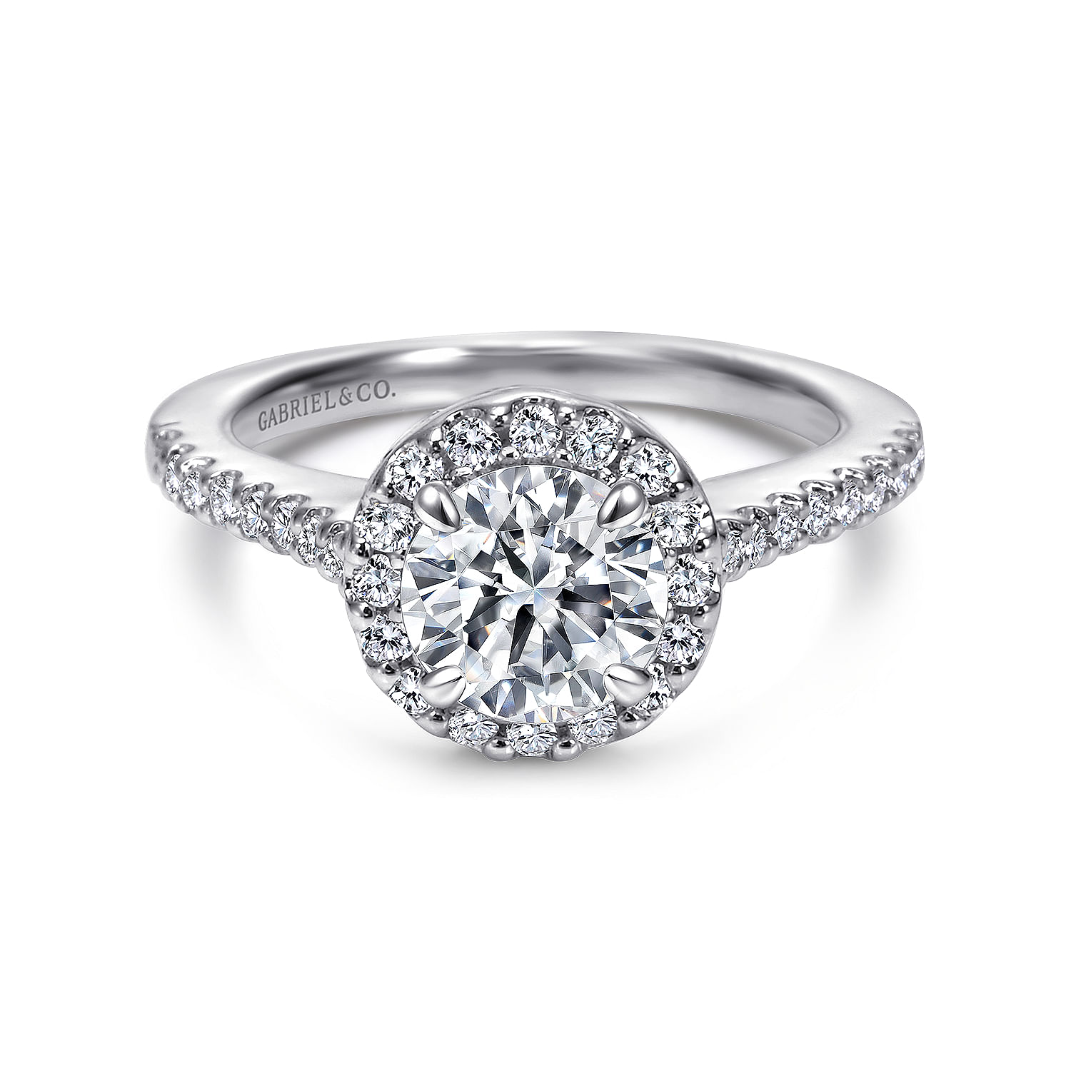 14k White Gold Diamond Halo 14k White Gold Diamond Halo