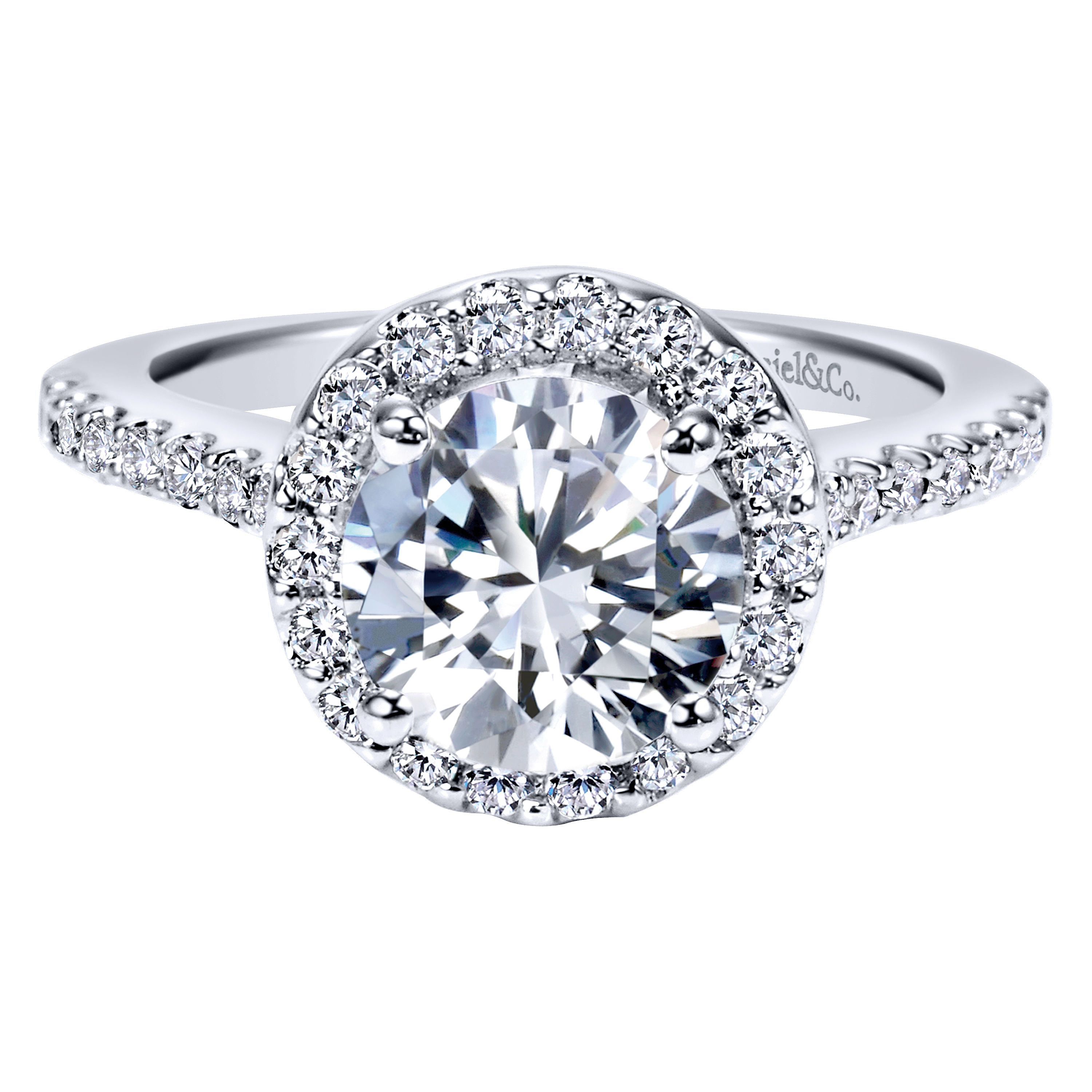 14k White Gold Diamond Halo 14k White Gold Diamond Halo