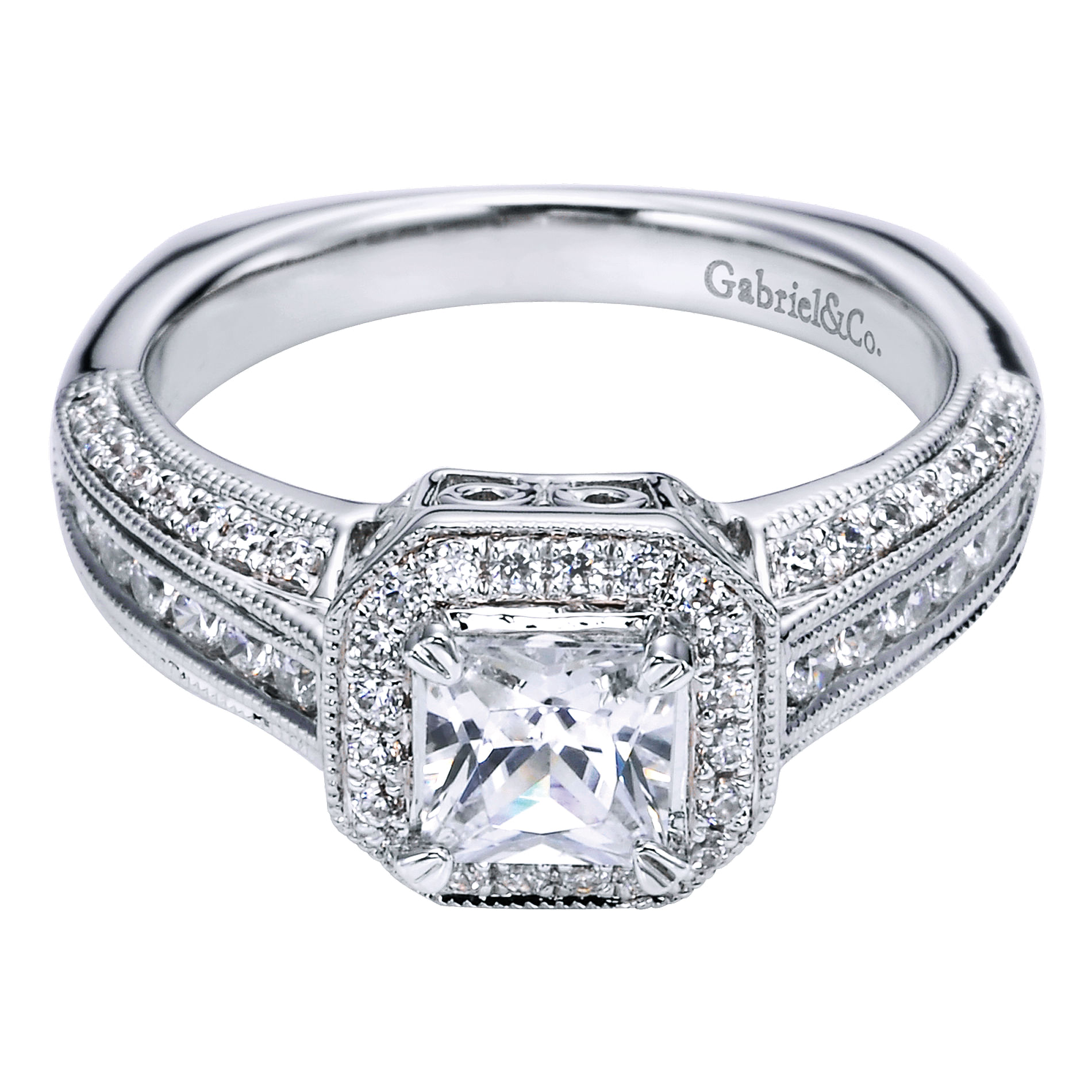 14k White Gold Diamond Halo 14k White Gold Diamond Halo