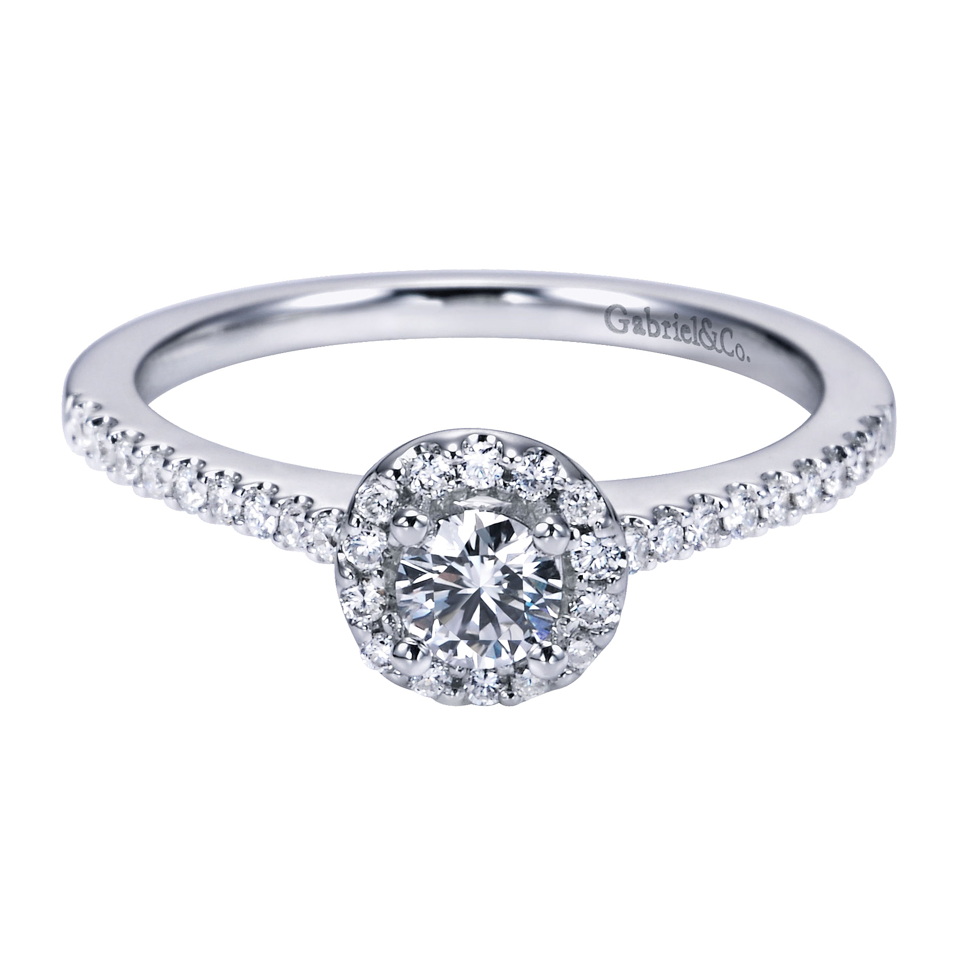 14k White Gold Diamond Halo 14k White Gold Diamond Halo
