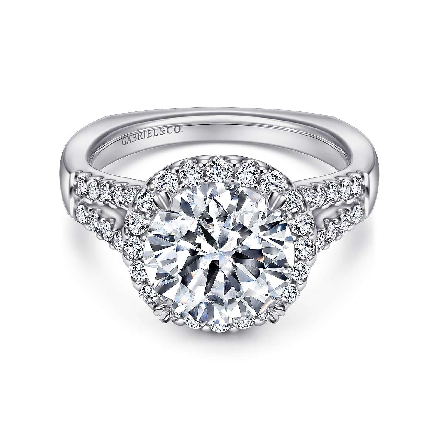 14k White Gold Diamond Halo 14k White Gold Diamond Halo