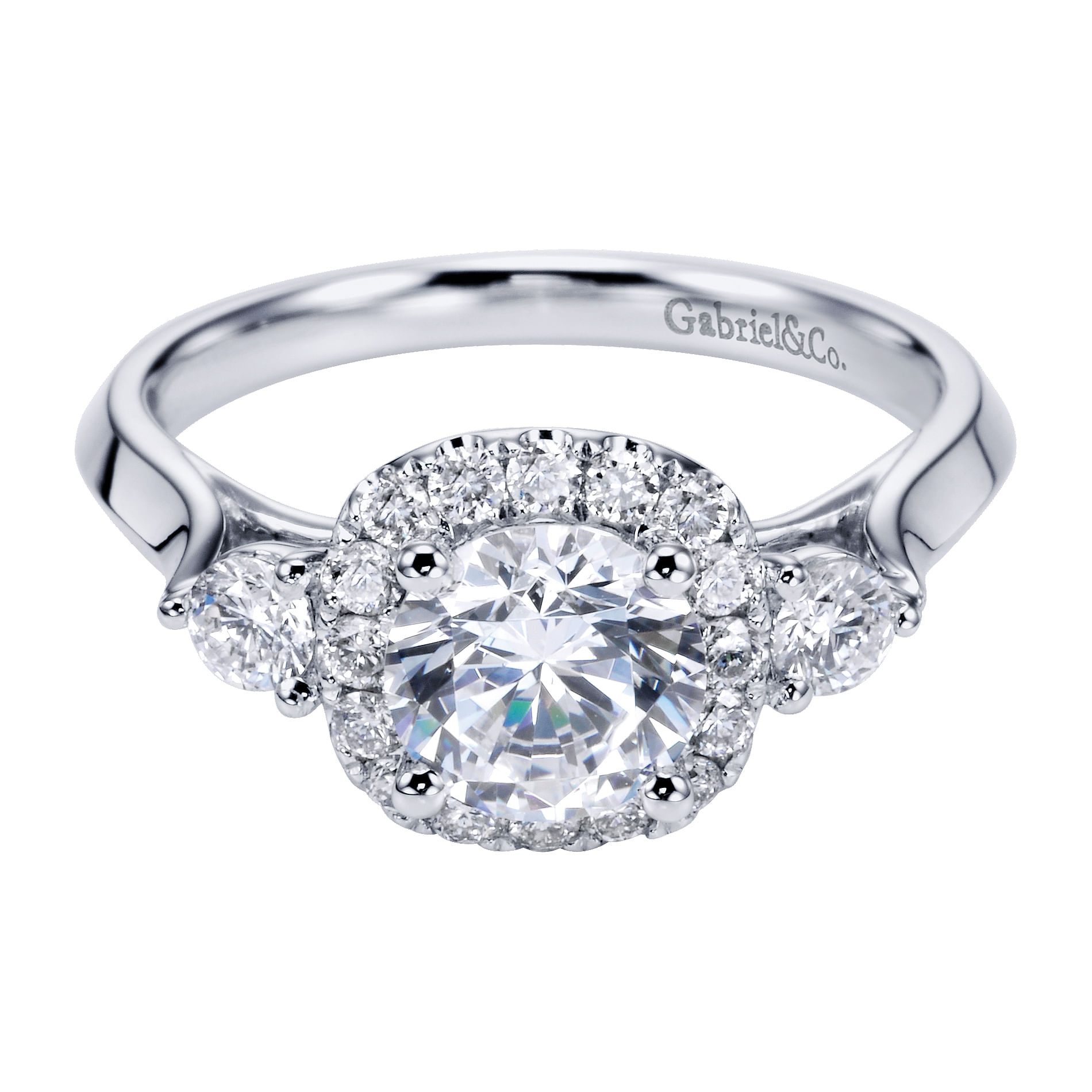 14k White Gold Diamond Halo 14k White Gold Diamond Halo