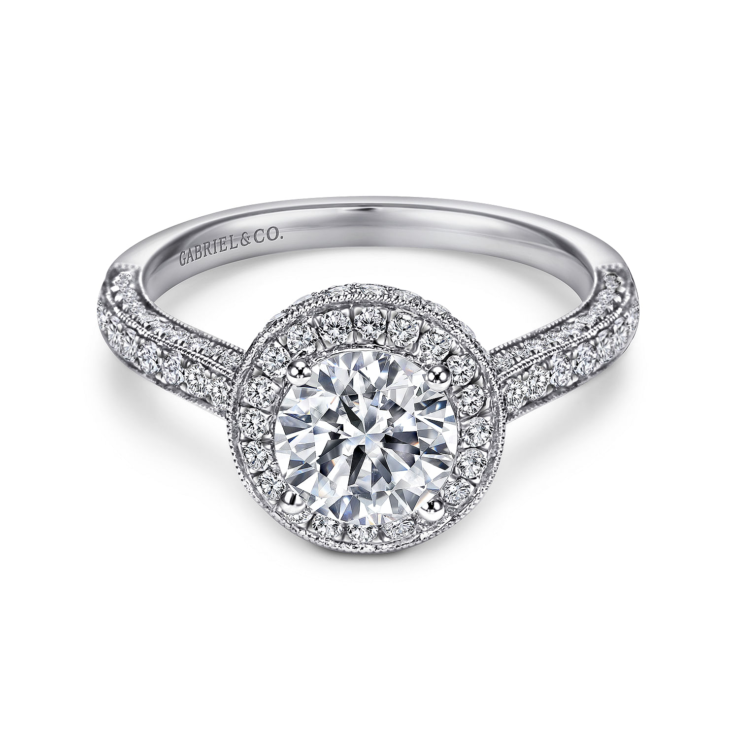 14k White Gold Diamond Halo 14k White Gold Diamond Halo