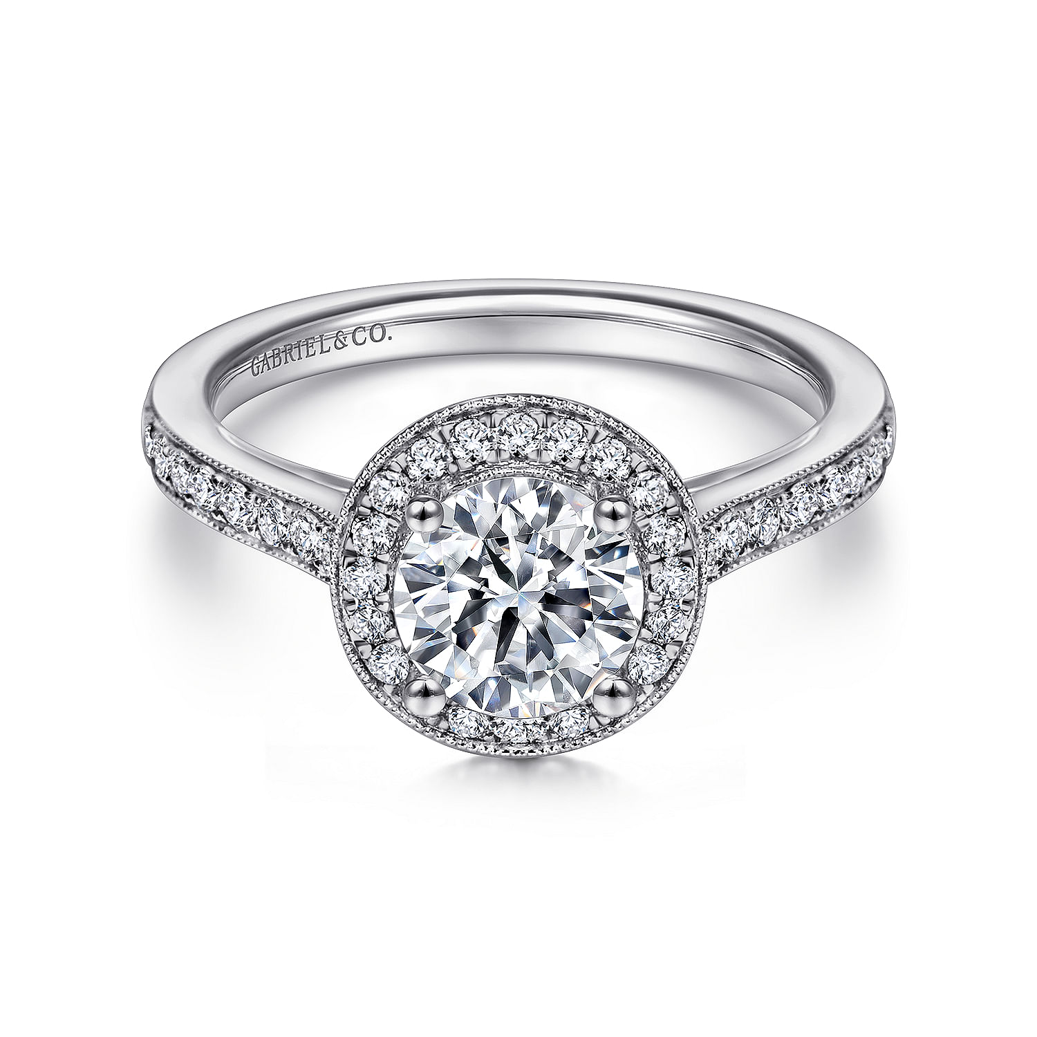 14k White Gold Diamond Halo 14k White Gold Diamond Halo