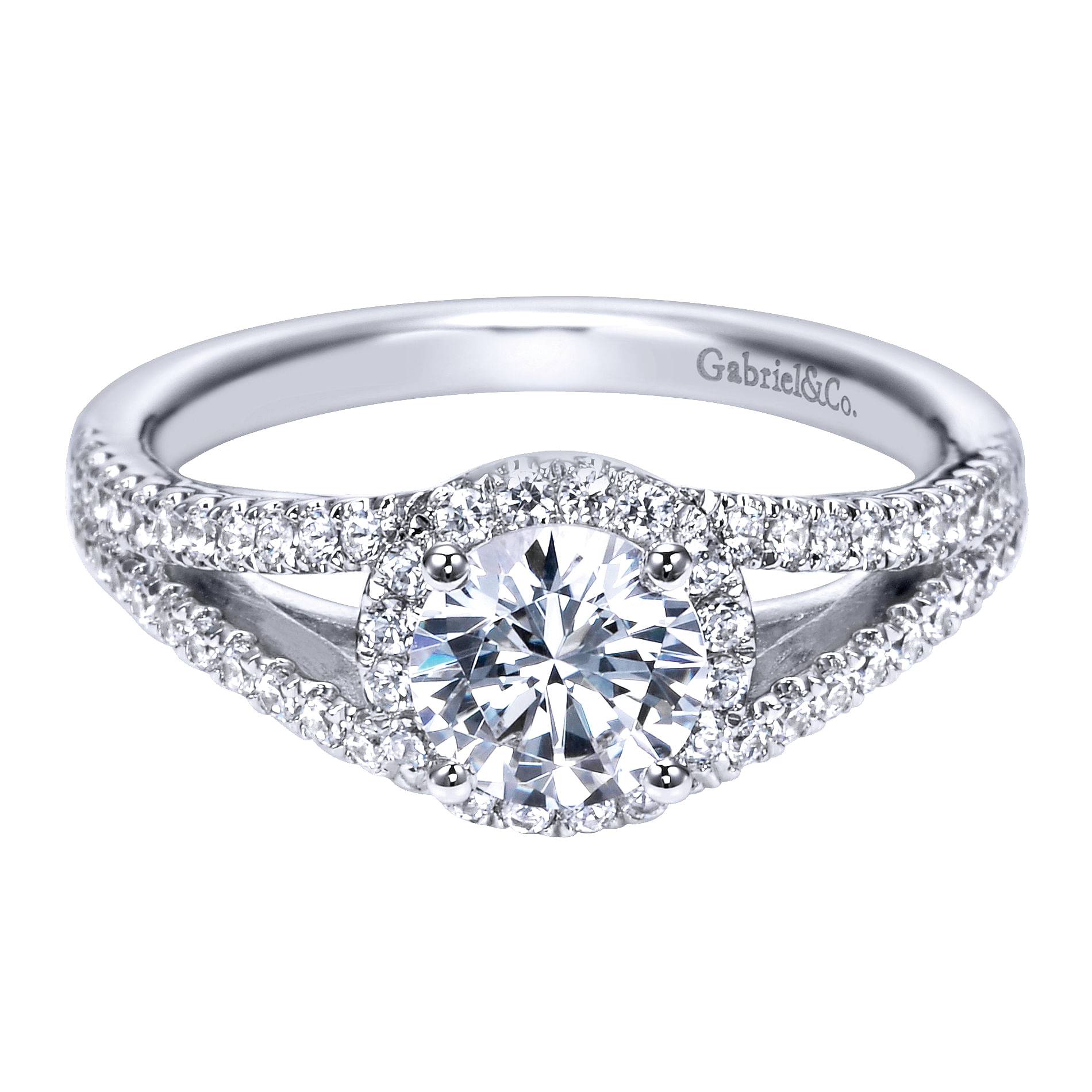 14k White Gold Diamond Halo 14k White Gold Diamond Halo