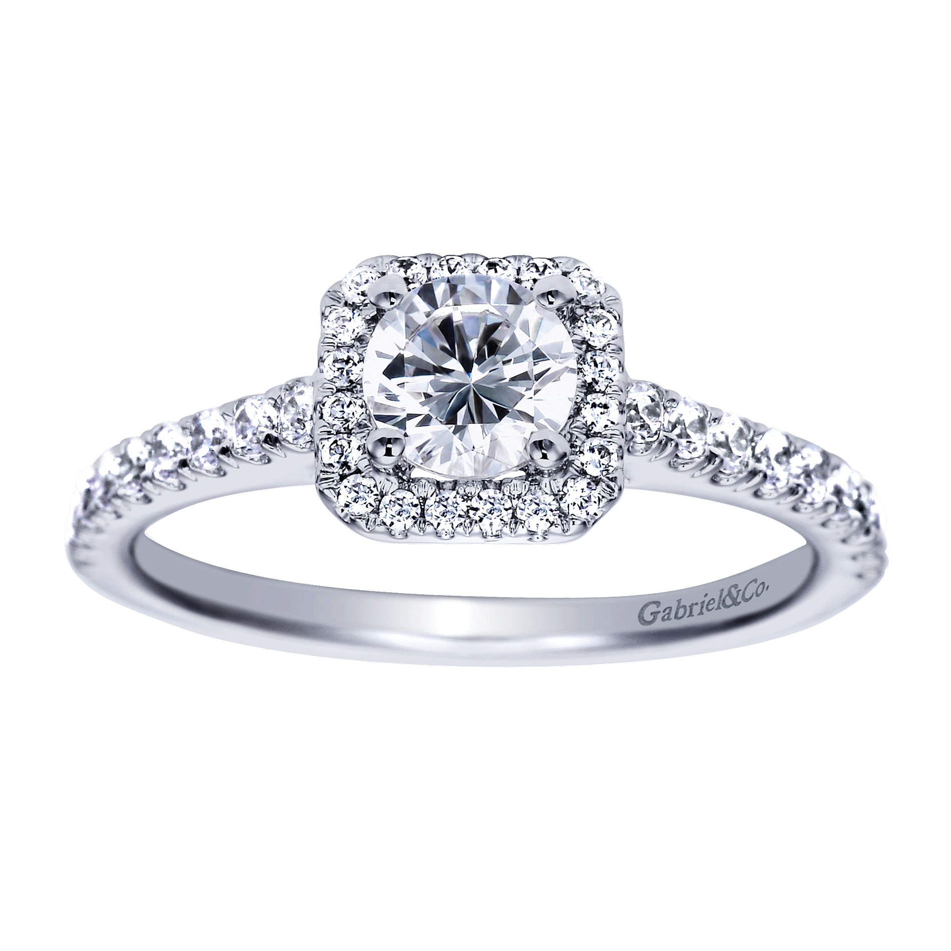 14k White Gold Diamond Halo 14k White Gold Diamond Halo