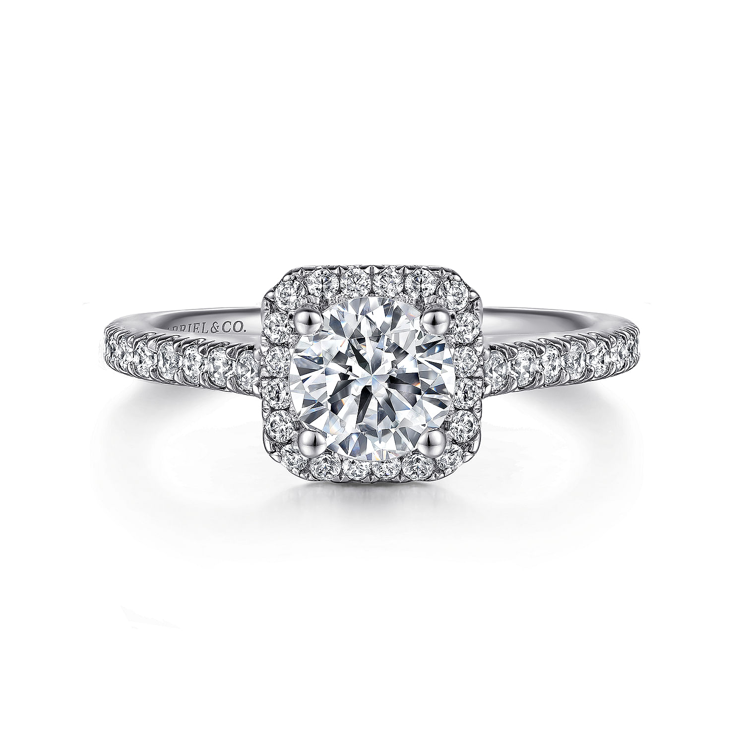 14k White Gold Diamond Halo 14k White Gold Diamond Halo