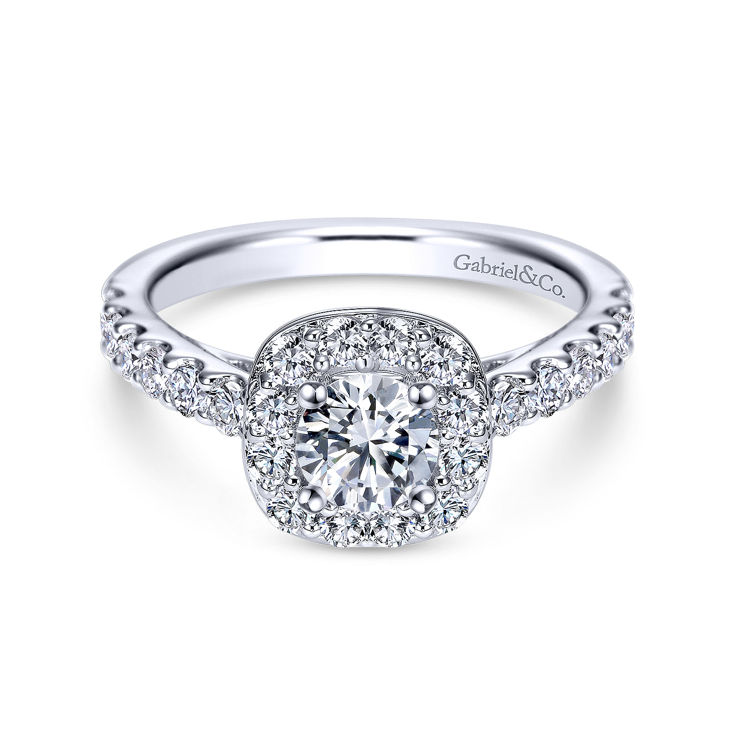 14k White Gold Diamond Halo 14k White Gold Diamond Halo