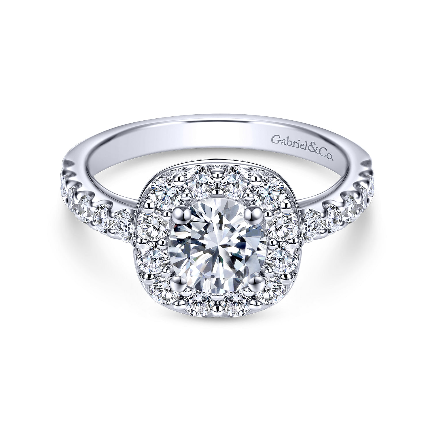 14k White Gold Diamond Halo 14k White Gold Diamond Halo