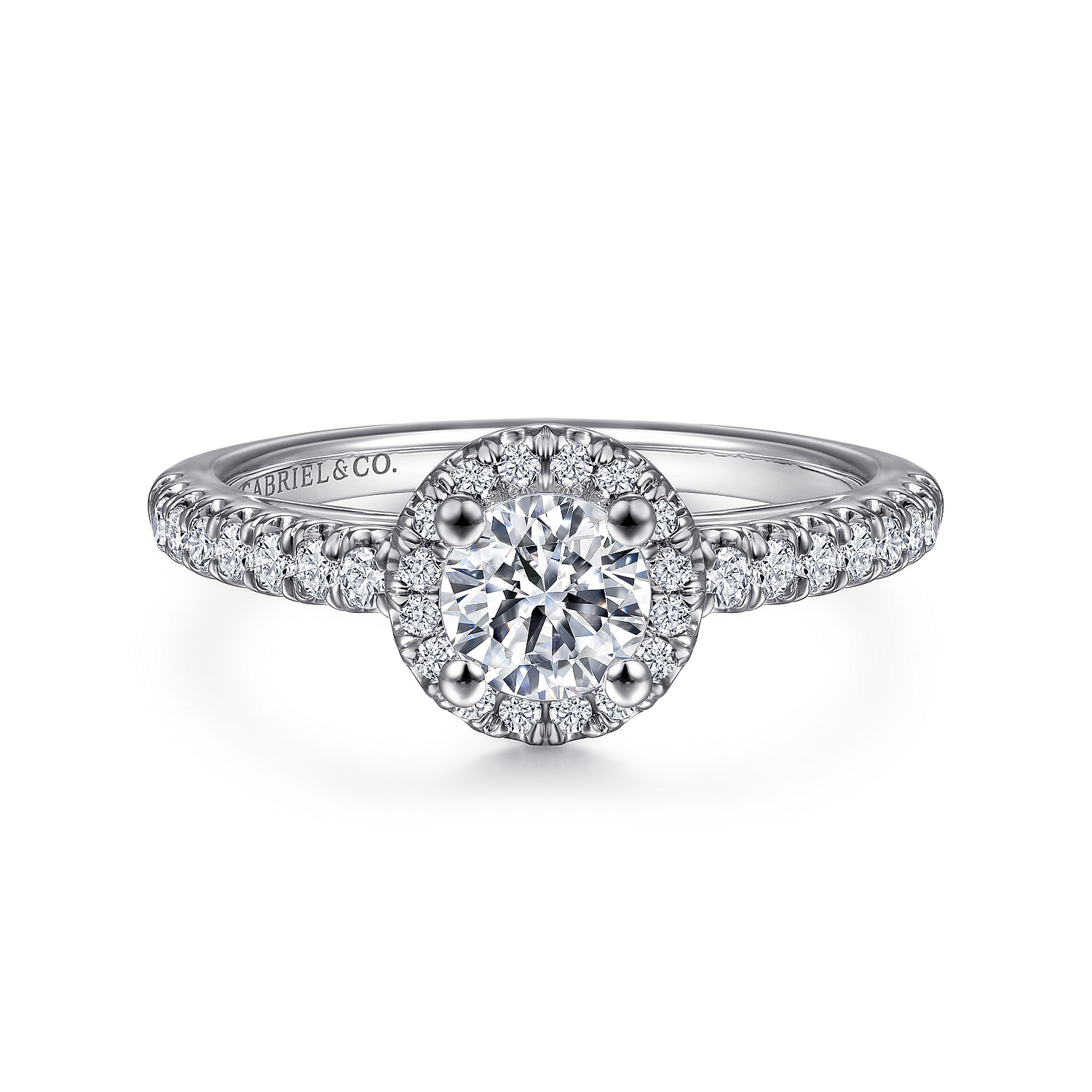 14k White Gold Diamond Halo 14k White Gold Diamond Halo