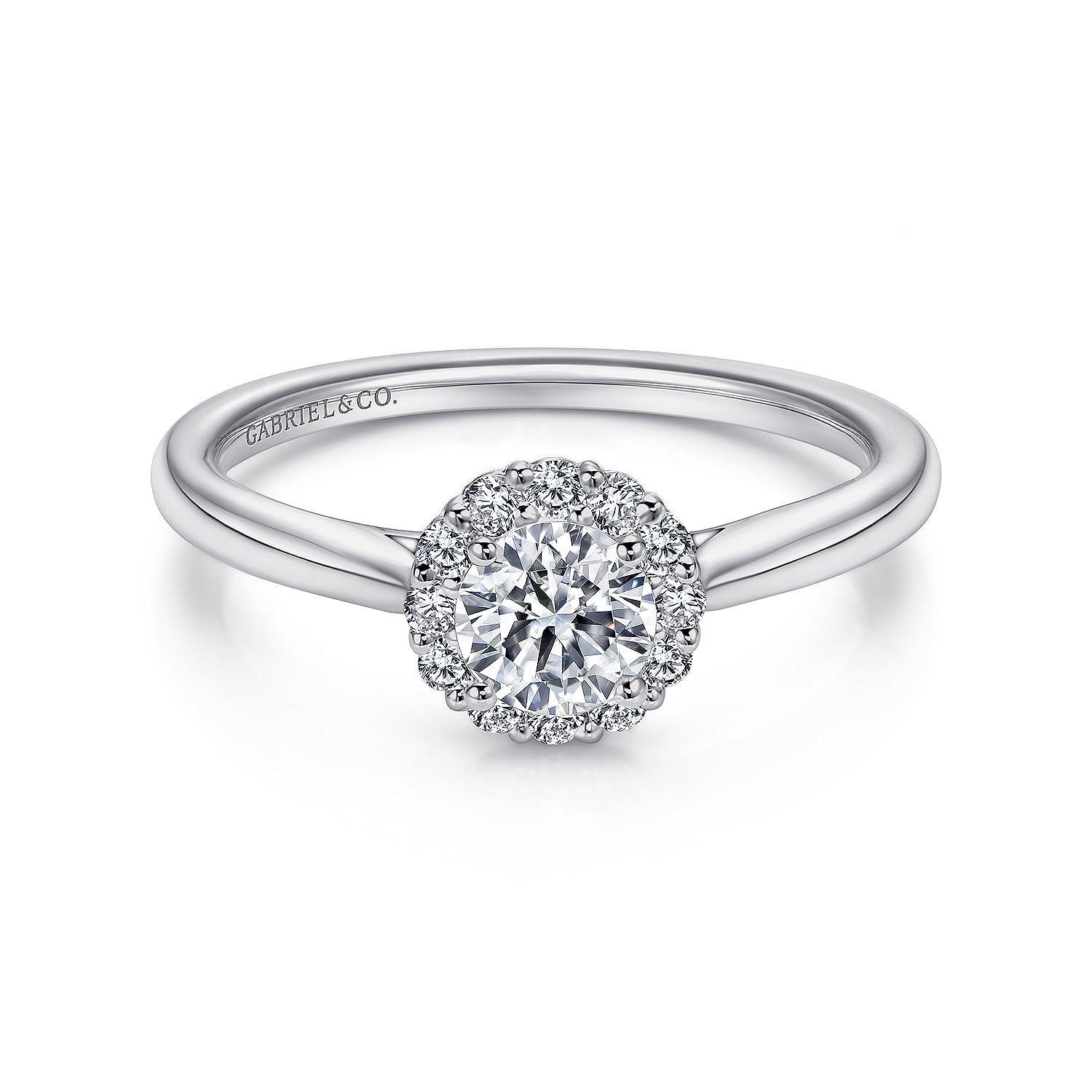 14k White Gold Diamond Halo 14k White Gold Diamond Halo