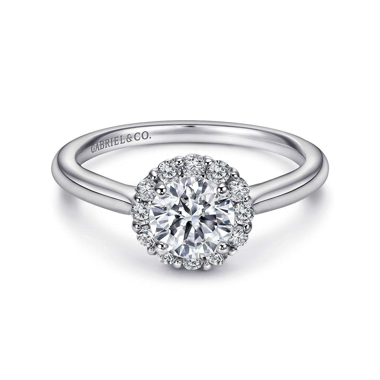 14k White Gold Diamond Halo 14k White Gold Diamond Halo