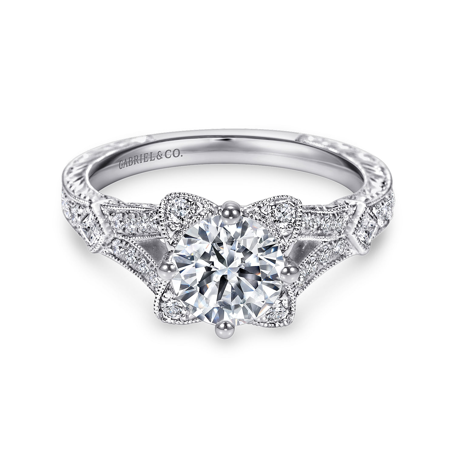 14k White Gold Diamond Halo 14k White Gold Diamond Halo