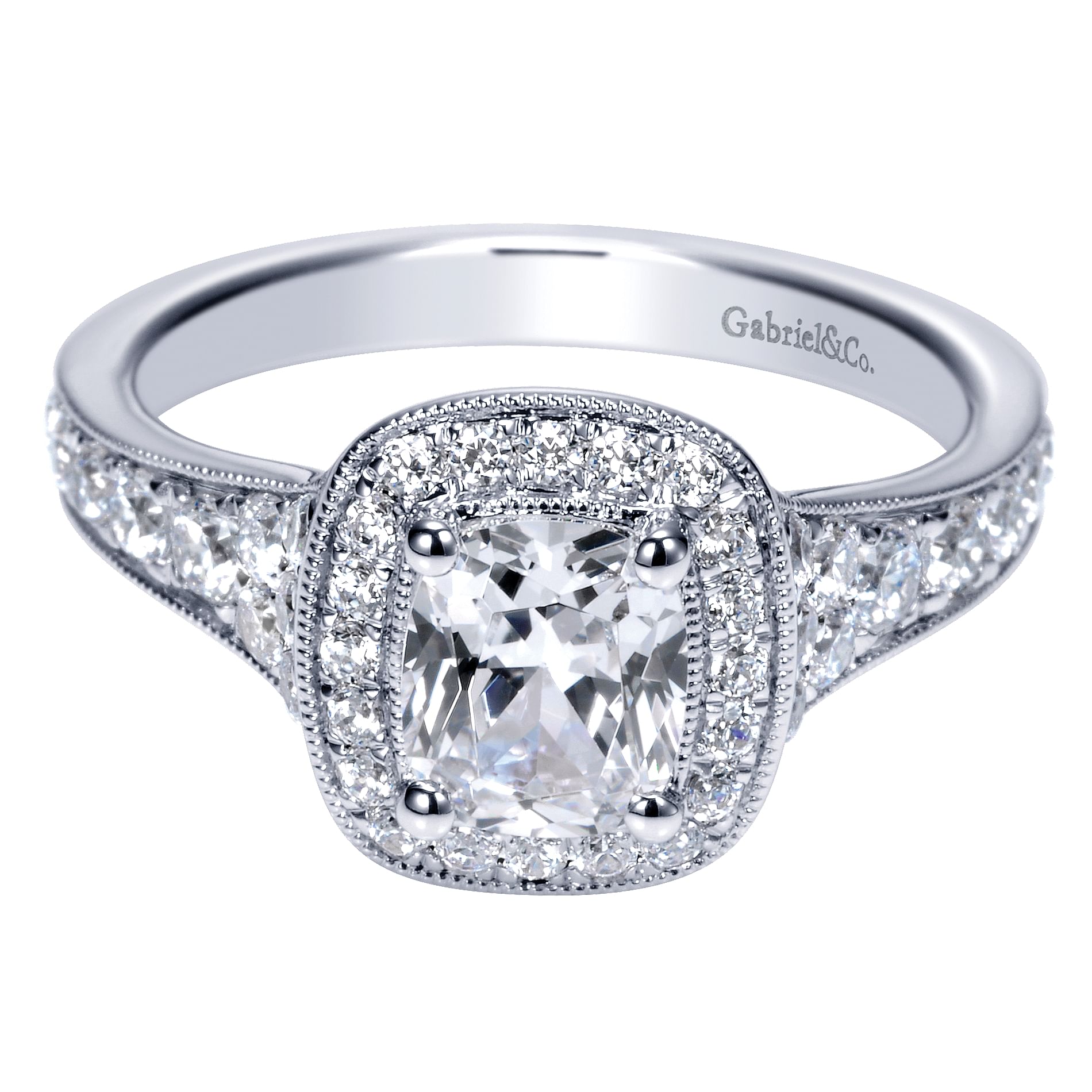 14k White Gold Diamond Halo 14k White Gold Diamond Halo