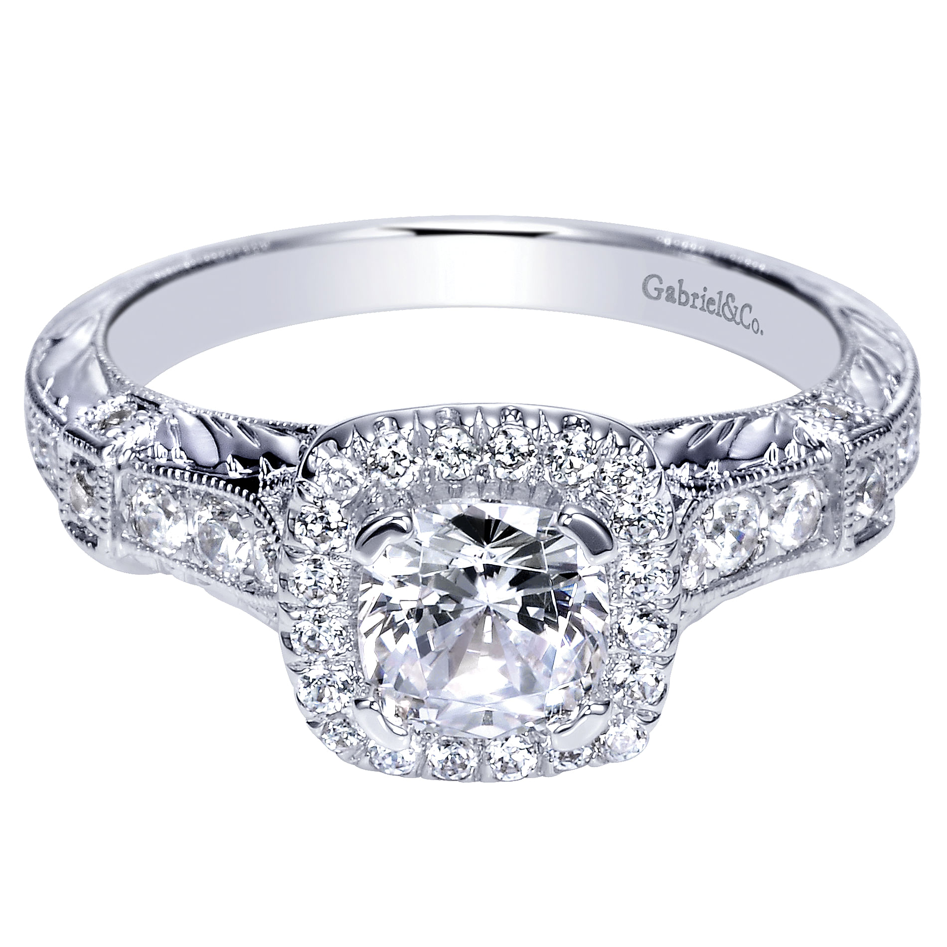 14k White Gold Diamond Halo 14k White Gold Diamond Halo