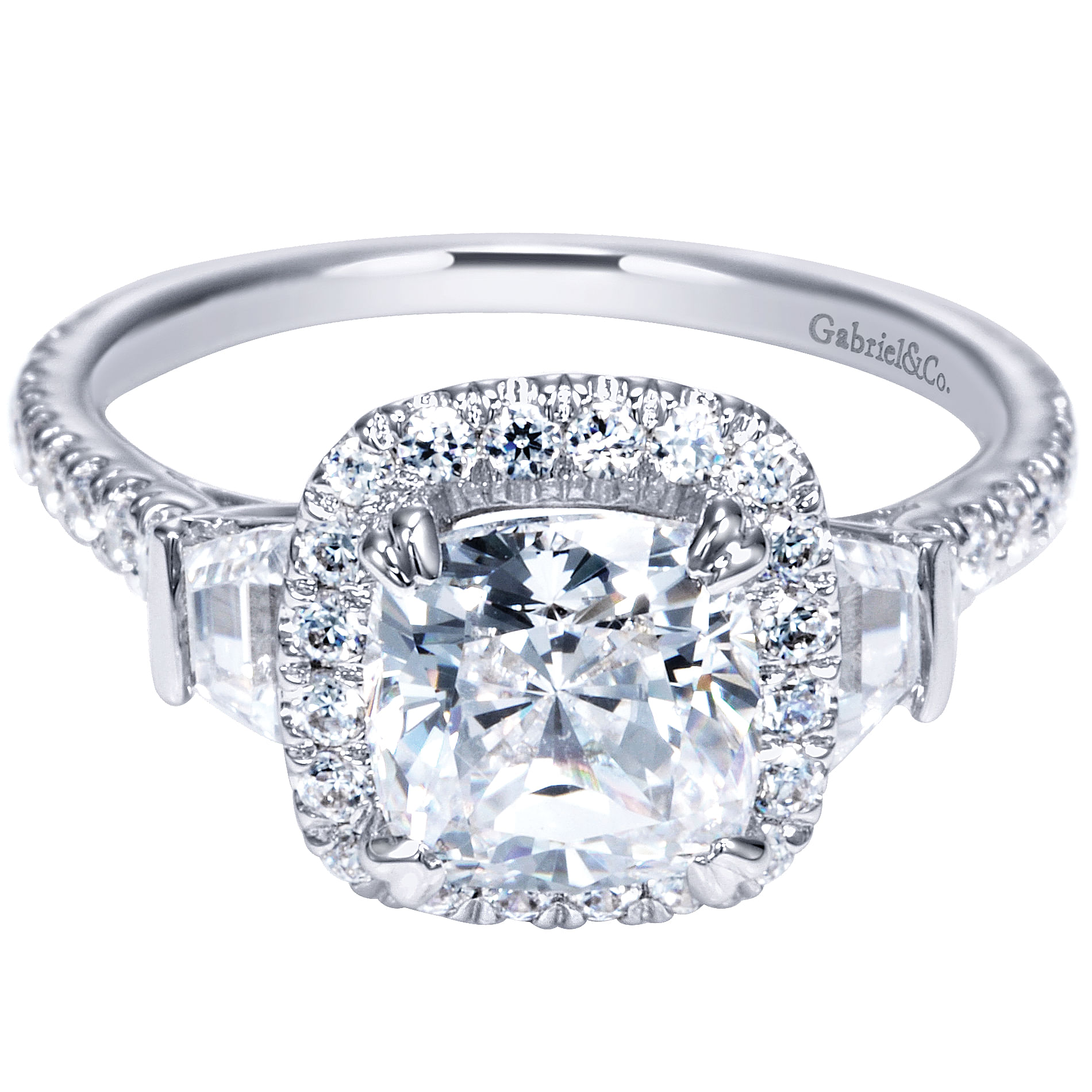14k White Gold Diamond Halo 14k White Gold Diamond Halo