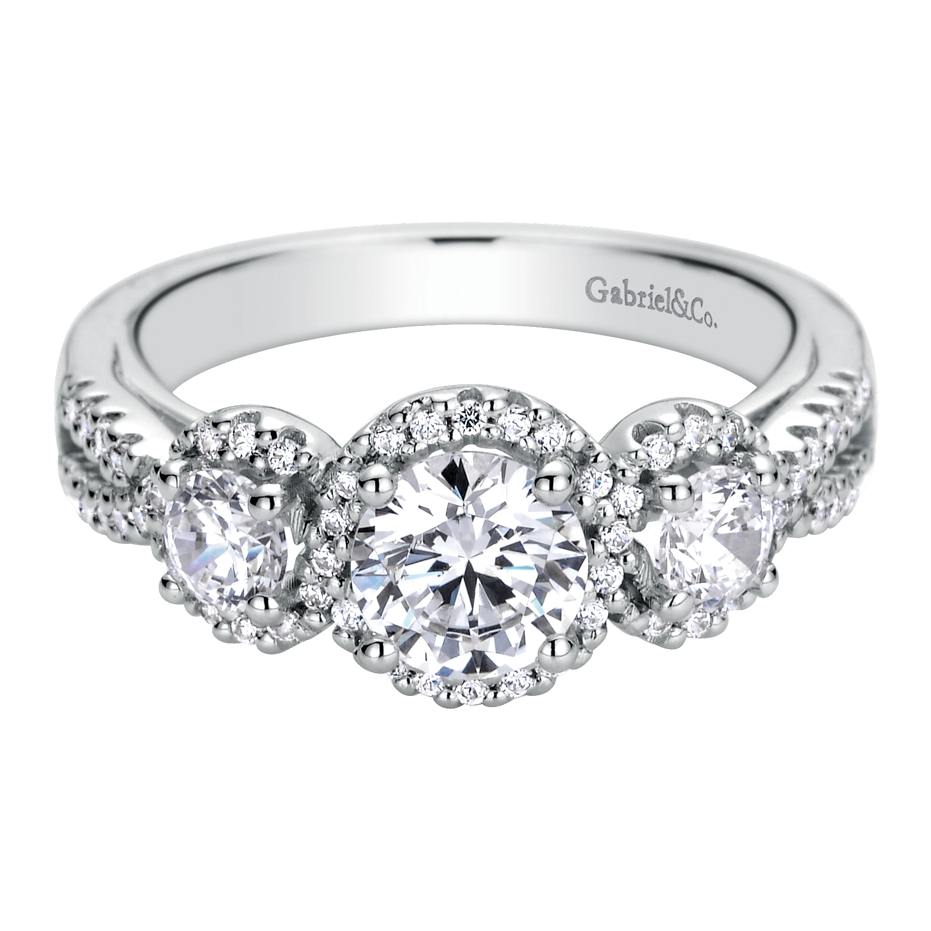 14k White Gold Diamond Halo 14k White Gold Diamond Halo