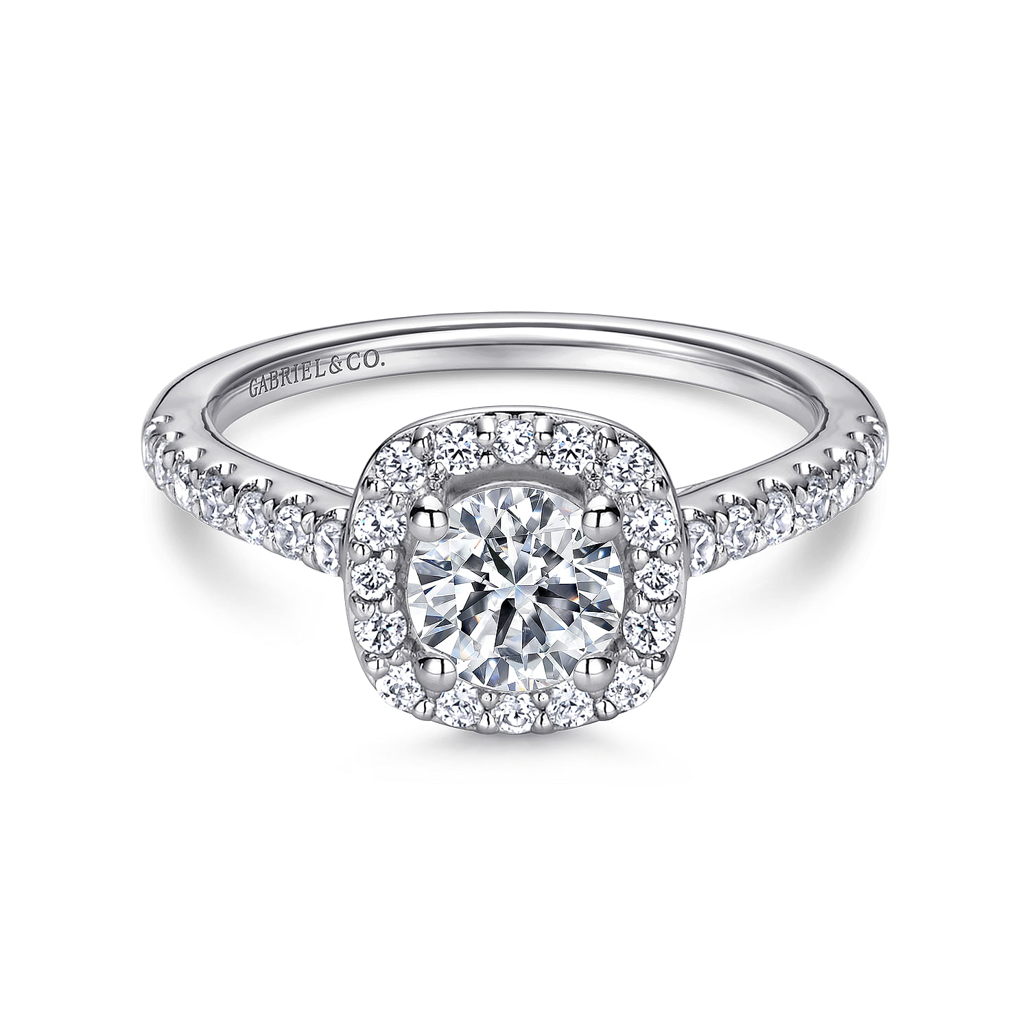 14k White Gold Diamond Halo 14k White Gold Diamond Halo
