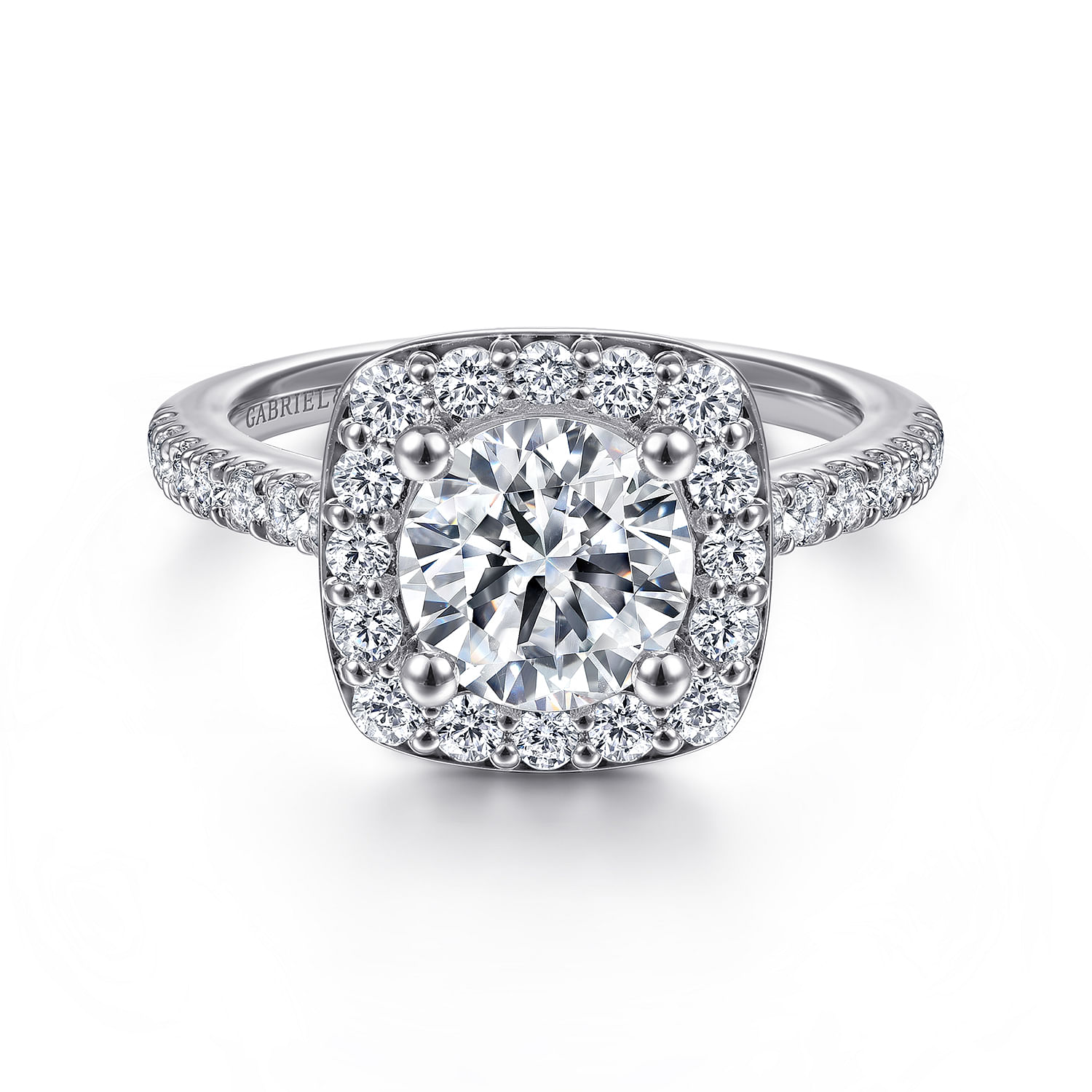 14k White Gold Diamond Halo 14k White Gold Diamond Halo