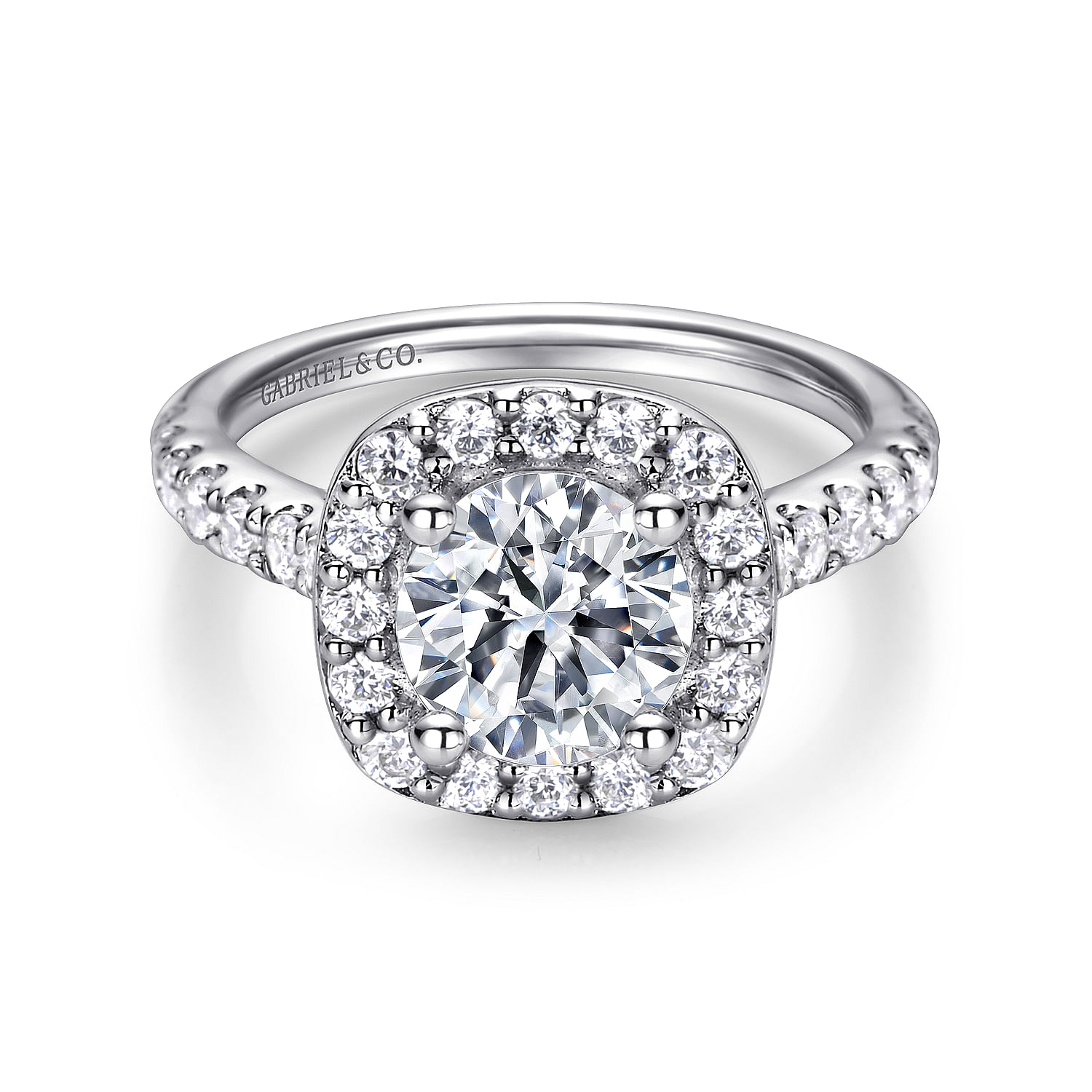 14k White Gold Diamond Halo 14k White Gold Diamond Halo