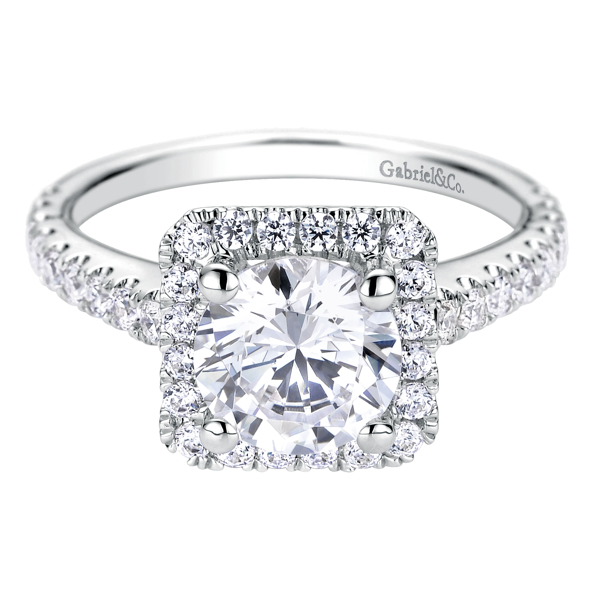 14k White Gold Diamond Halo 14k White Gold Diamond Halo