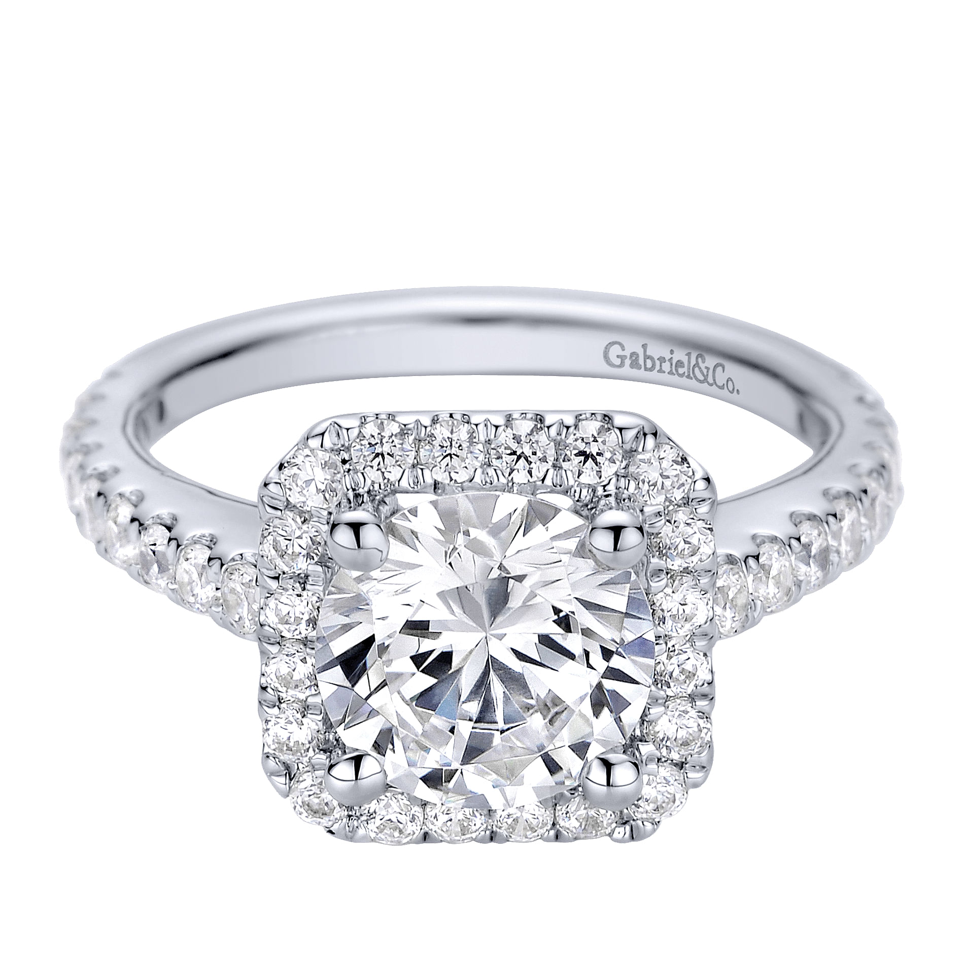 14k White Gold Diamond Halo 14k White Gold Diamond Halo