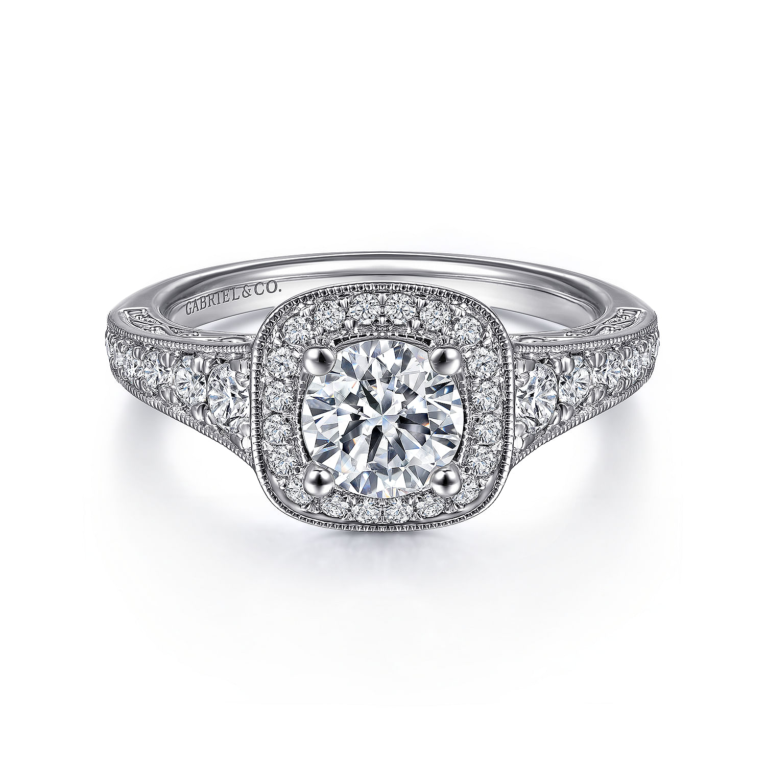 14k White Gold Diamond Halo 14k White Gold Diamond Halo
