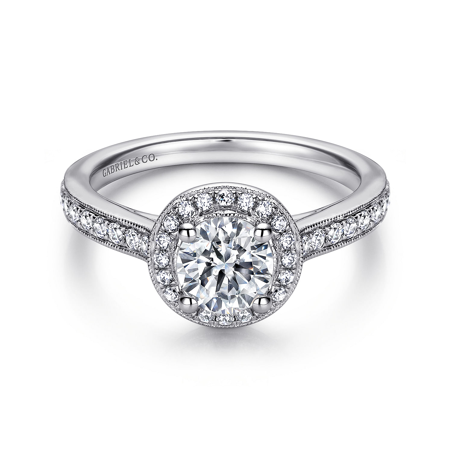 14k White Gold Diamond Halo 14k White Gold Diamond Halo