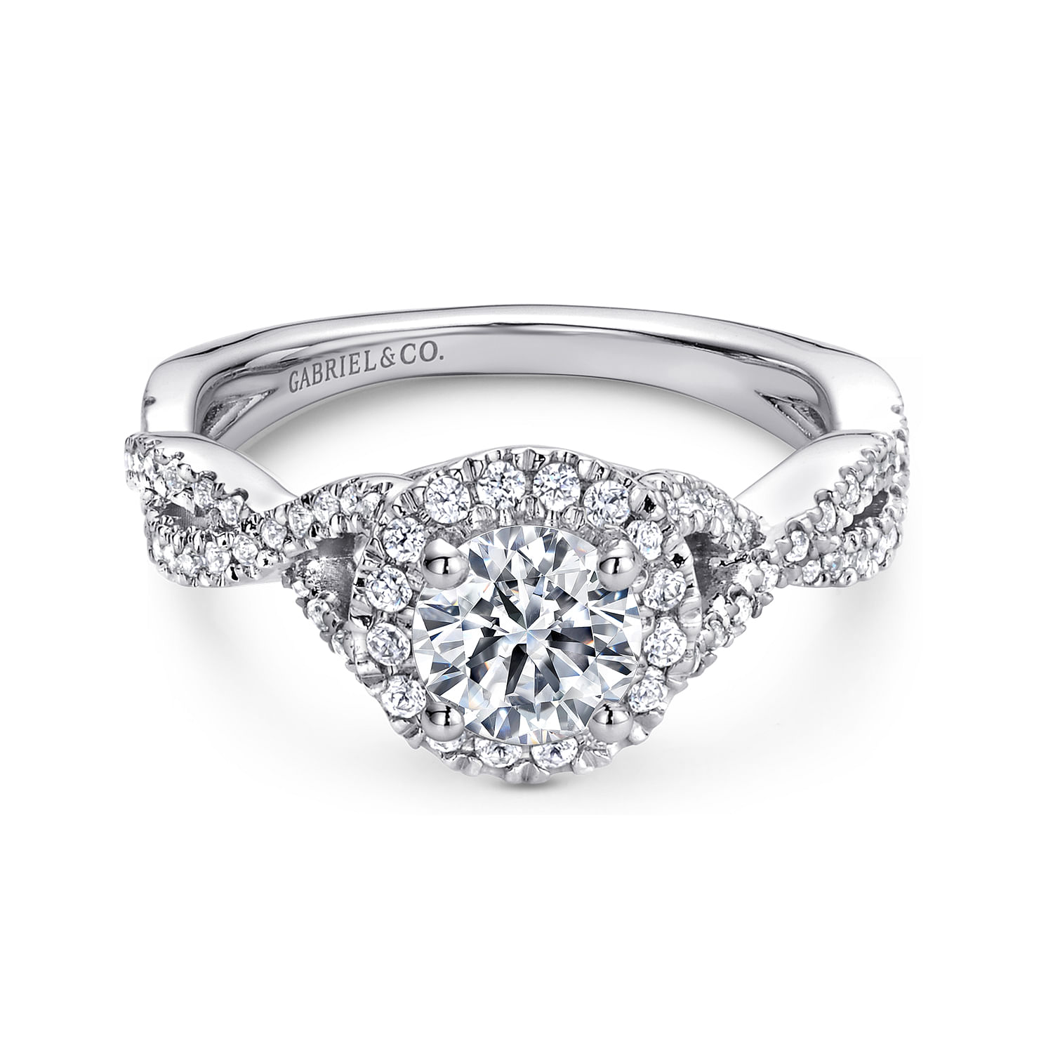 14k White Gold Diamond Halo 14k White Gold Diamond Halo