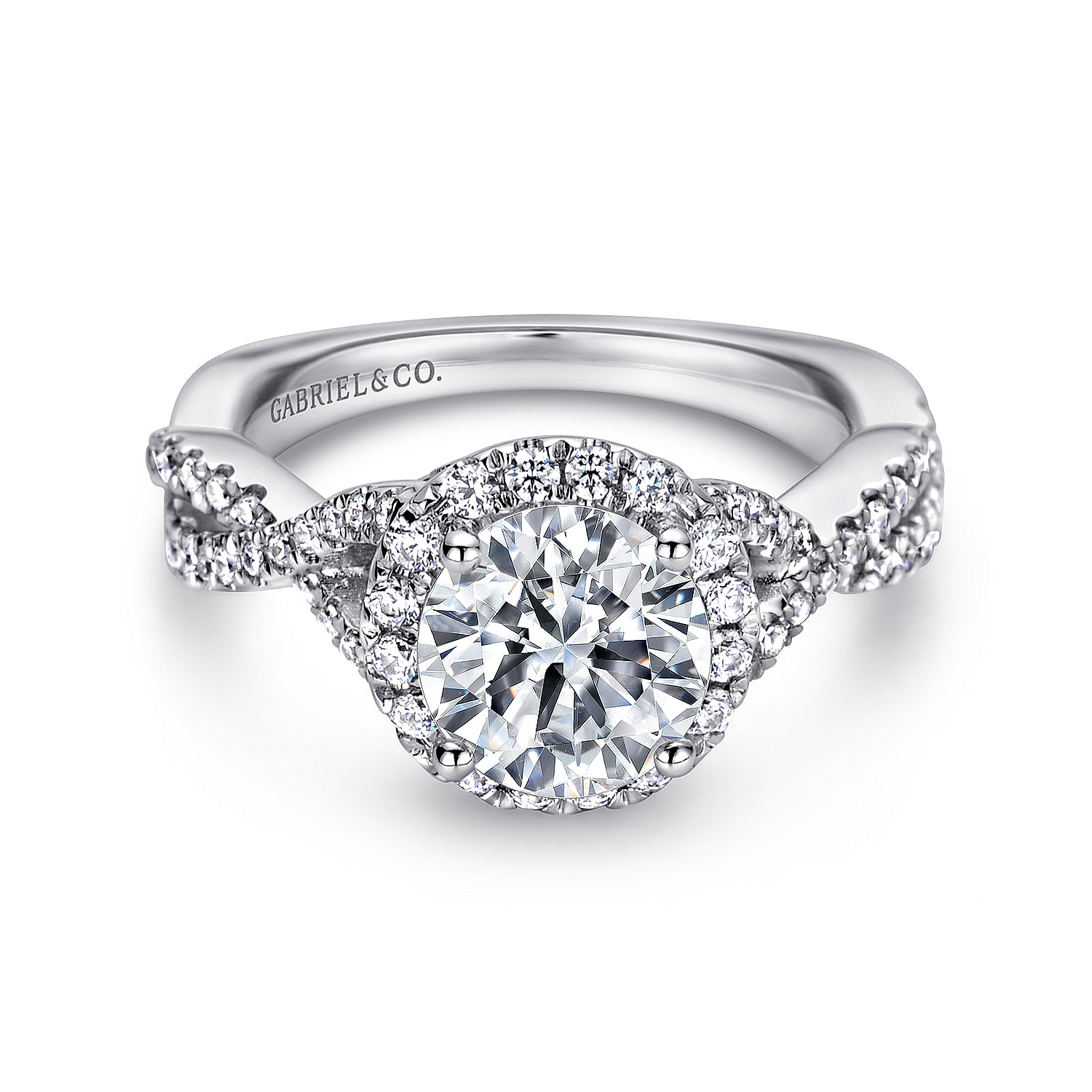 14k White Gold Diamond Halo 14k White Gold Diamond Halo