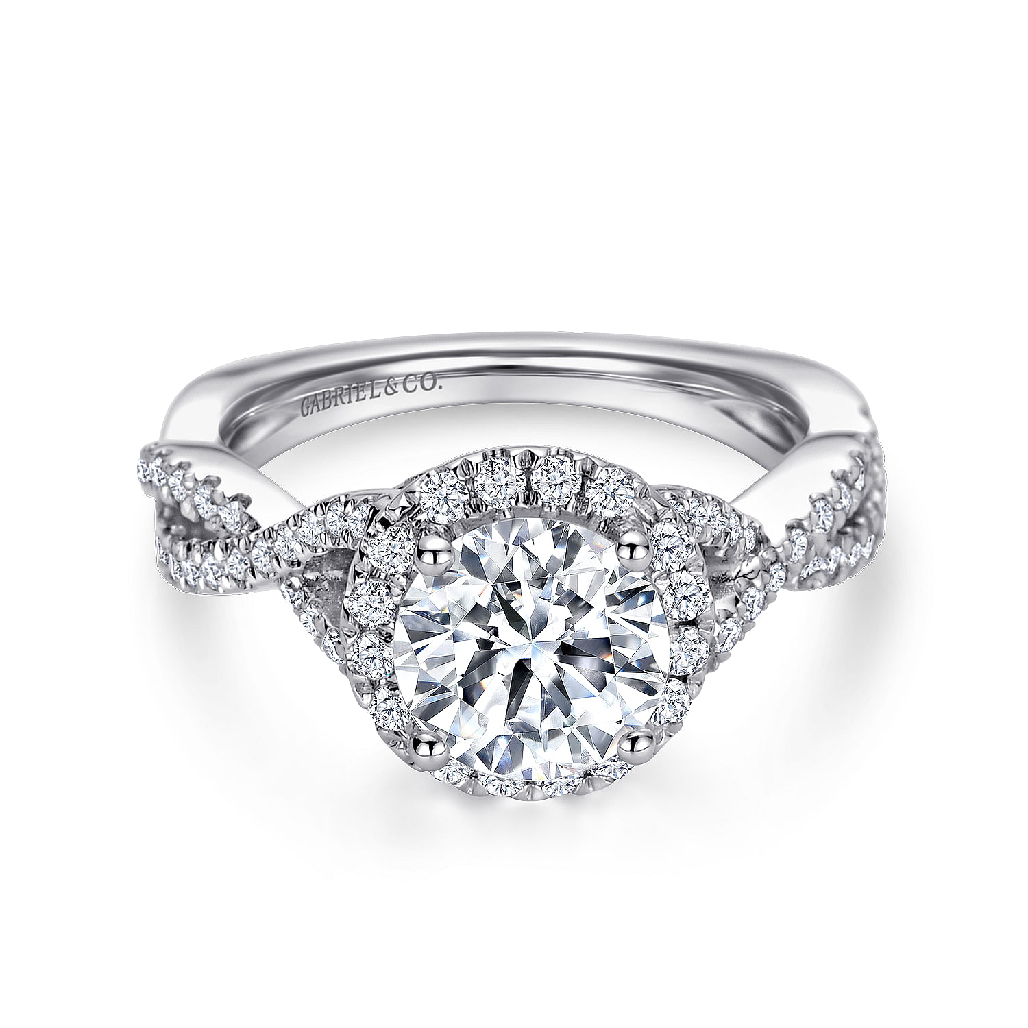 14k White Gold Diamond Halo 14k White Gold Diamond Halo