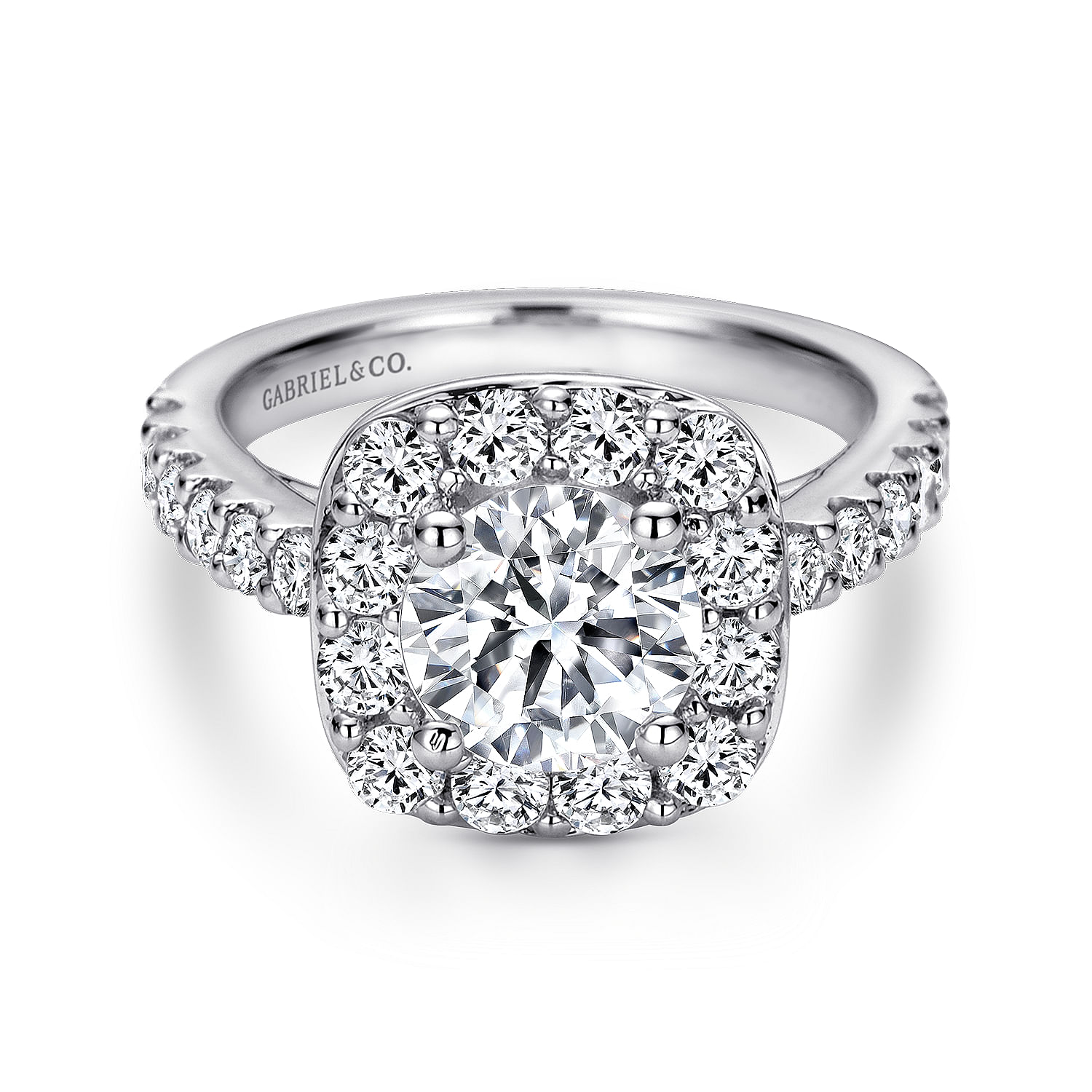 14k White Gold Diamond Halo 14k White Gold Diamond Halo