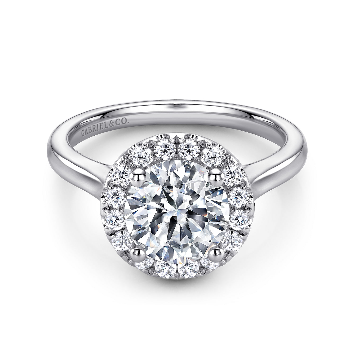 14k White Gold Diamond Halo 14k White Gold Diamond Halo